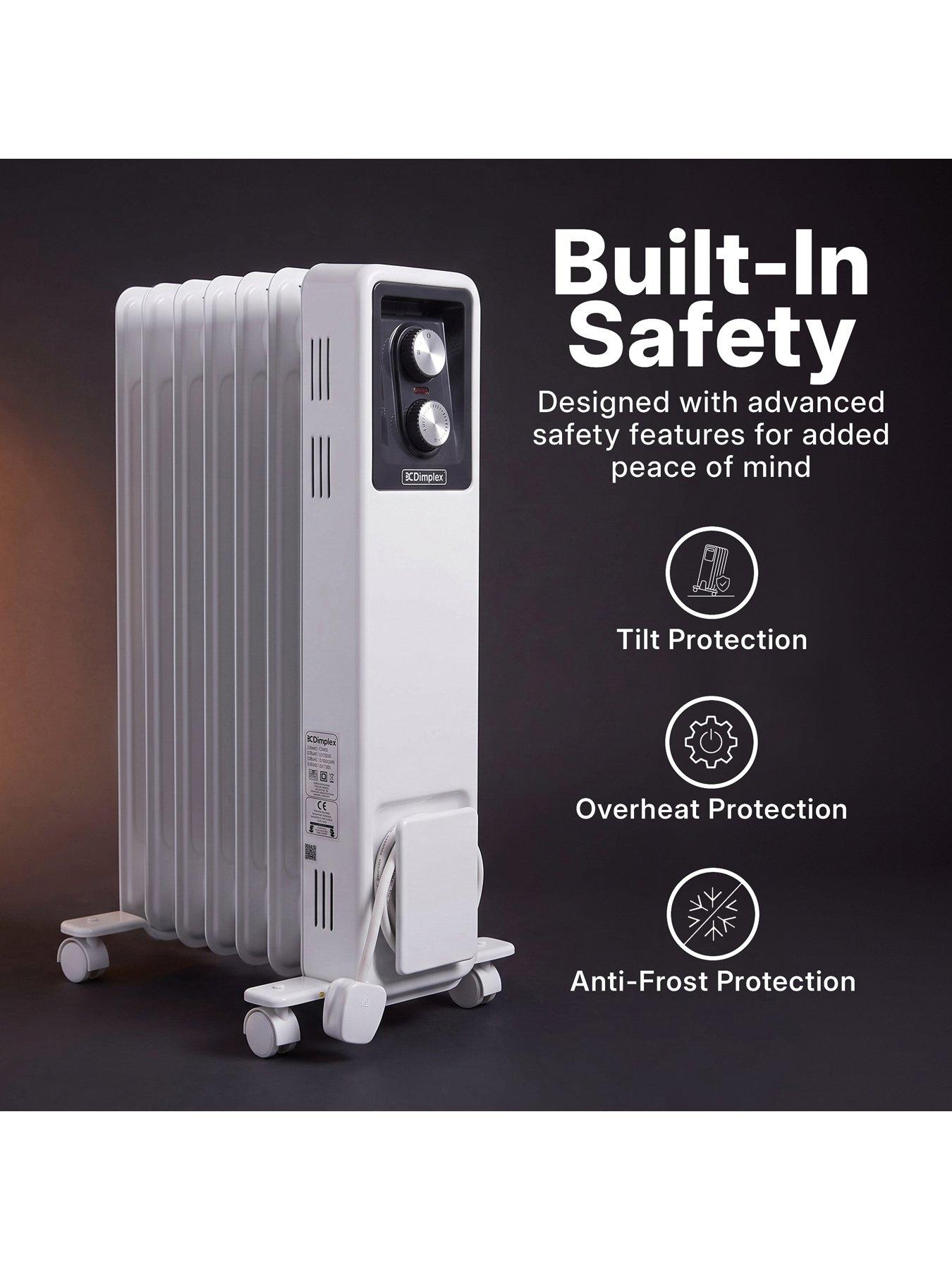 Image 7 of 7 of Dimplex ECR15 1.5kW Freestanding Oil Free Column Radiator with heat settings & thermostat
