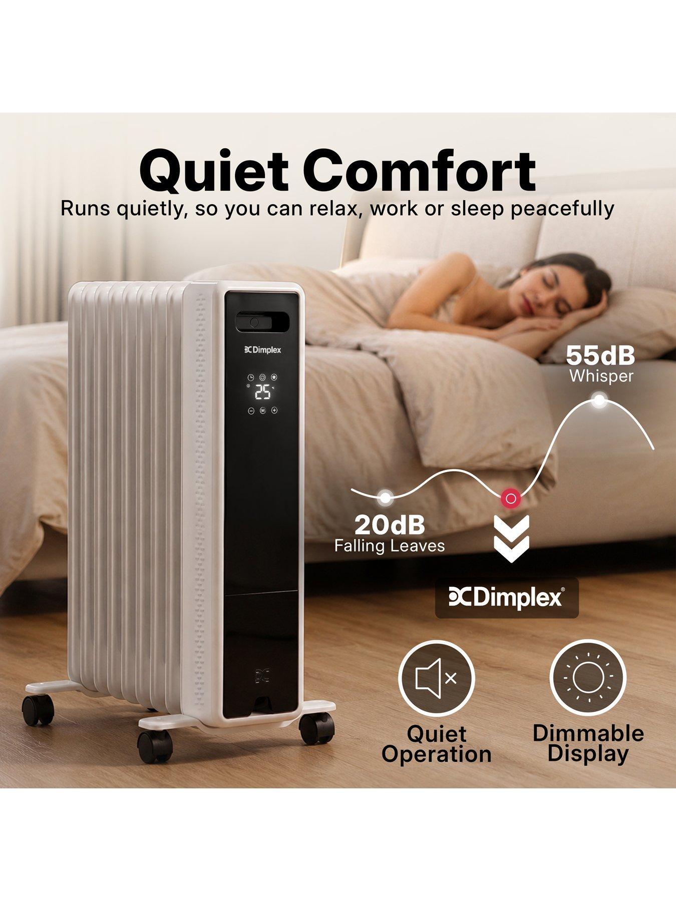 Image 3 of 7 of Dimplex ECRE2001 2kW Freestanding Oil Free Column Radiator with heat settings, thermostat & 24hr timer
