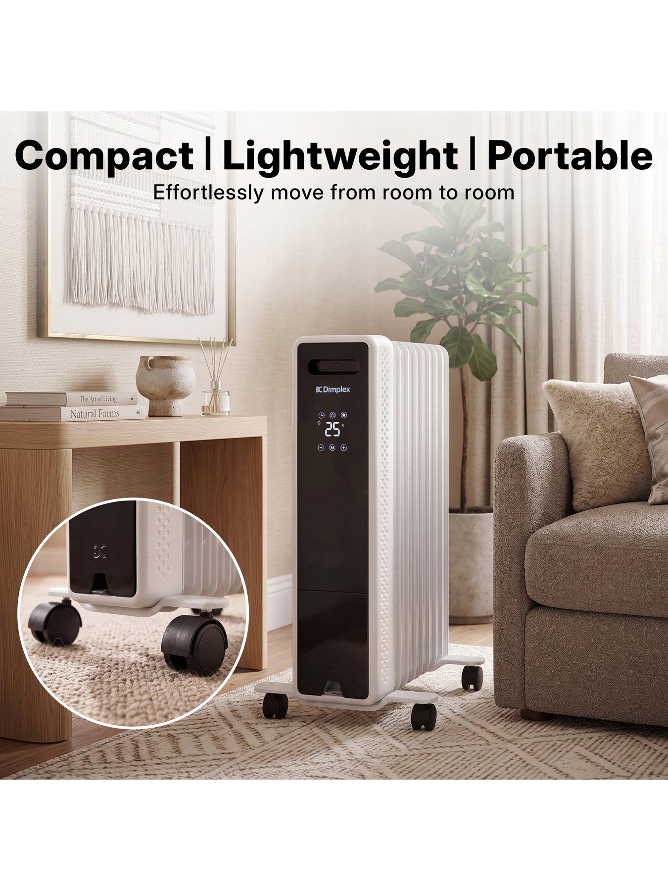 Image 6 of 7 of Dimplex ECRE2001 2kW Freestanding Oil Free Column Radiator with heat settings, thermostat & 24hr timer