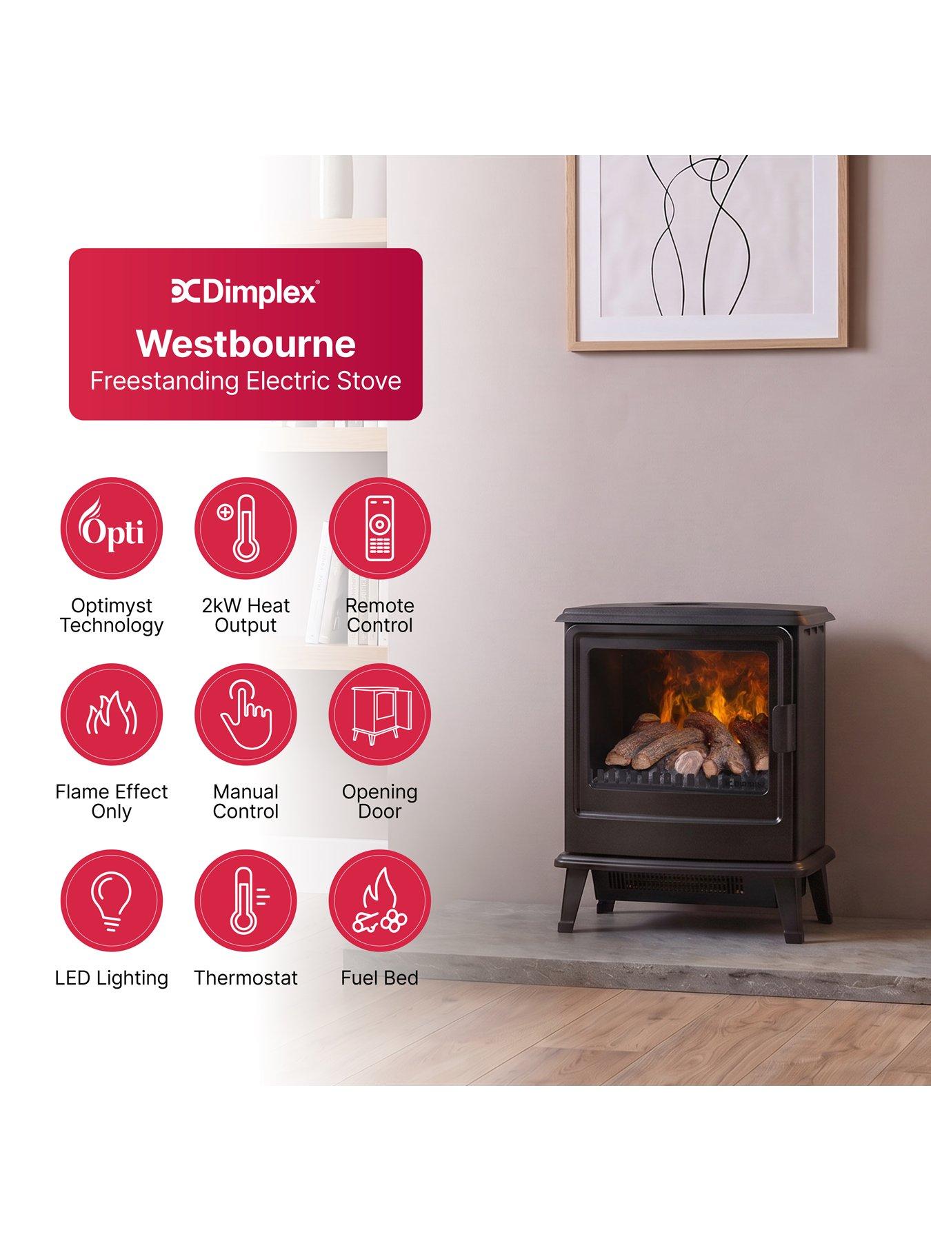 Image 4 of 7 of Dimplex Westbourne Optimyst Water Vapour 2kW Electric Stove Fire, Remote Control