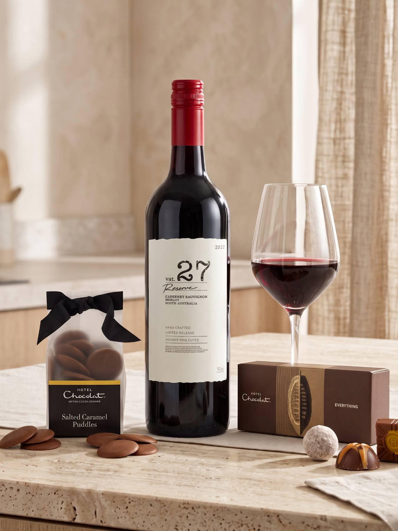 Image 2 of 2 of Virgin Wines Red Wine & Hotel Chocolat Gift Set
