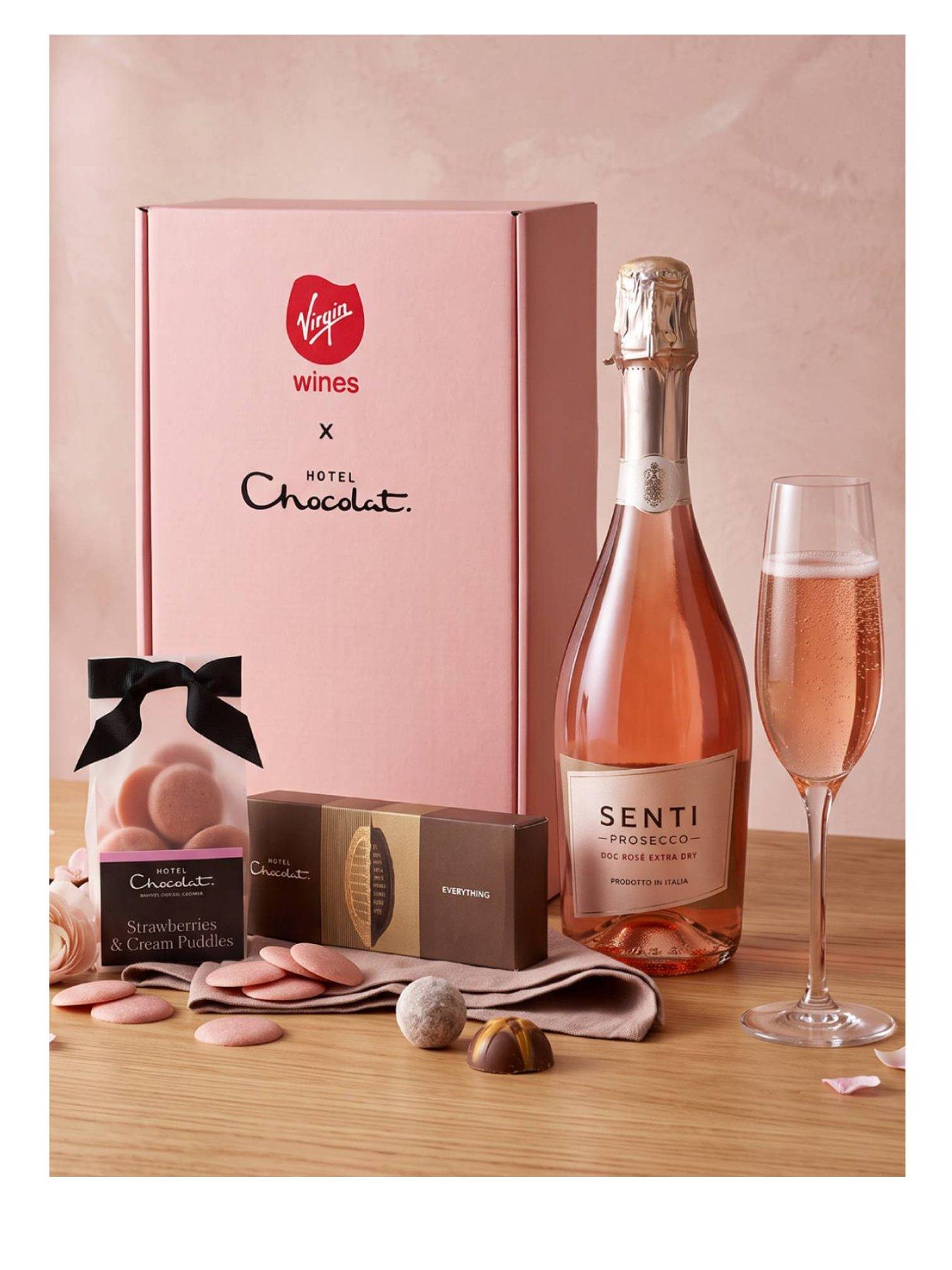 Image 1 of 2 of Virgin Wines Rose Prosecco & Hotel Chocolat Gift Set
