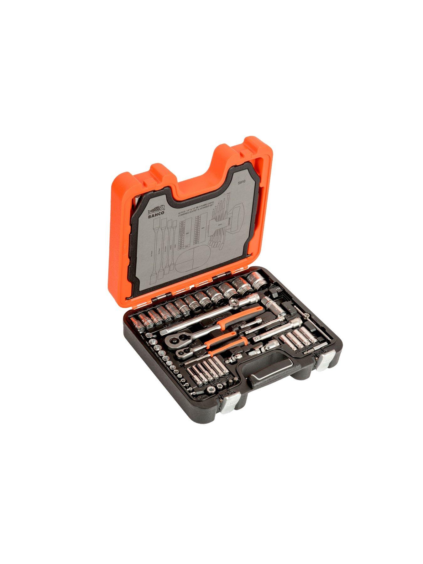 Image 3 of 4 of Bahco BAHCO    S910 SOCKET SET STD 92PC 1/4 & 1/2IN DR