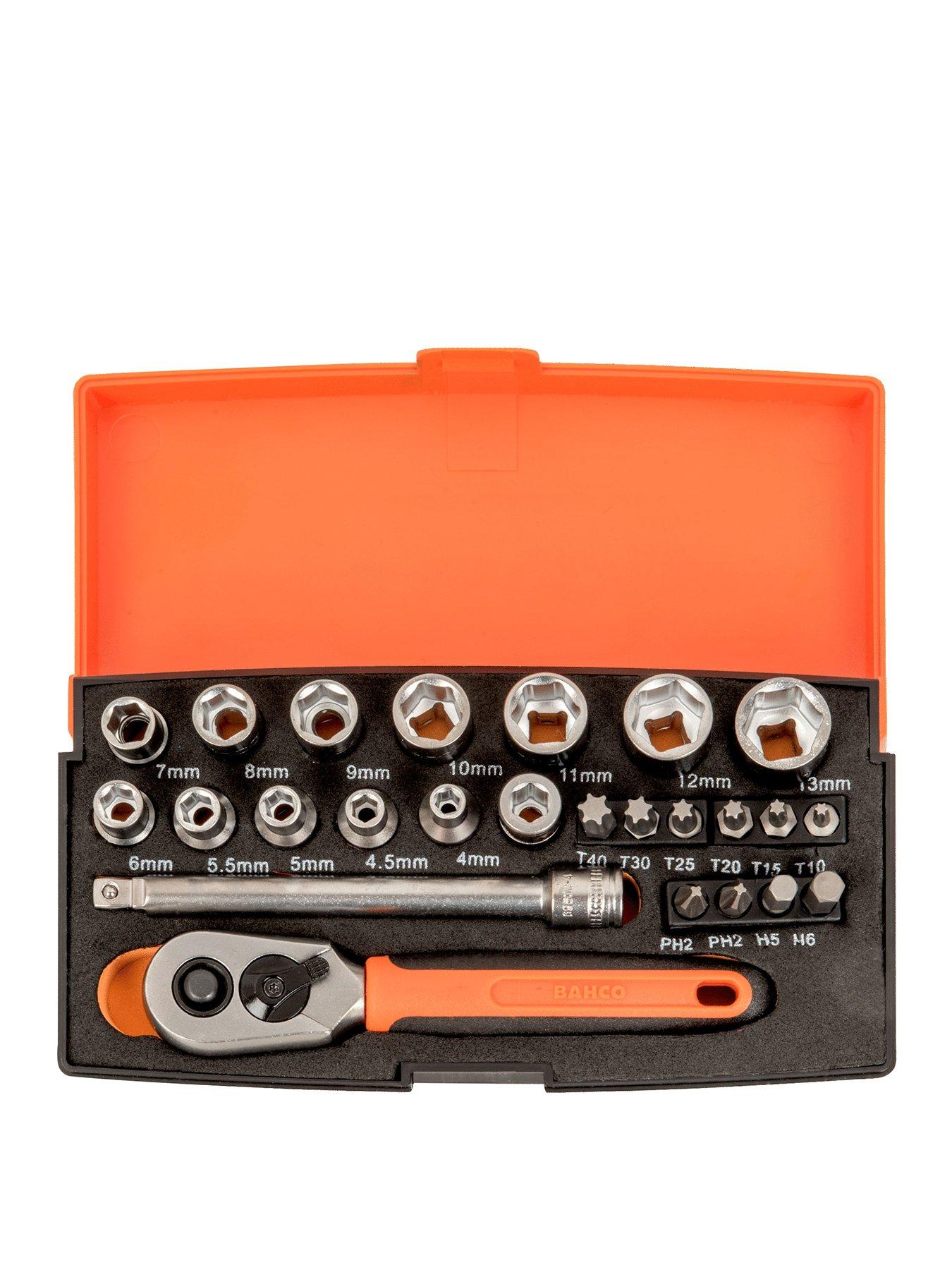 BlueSpot Socket Set 1/4 dr Ratchet Wrench Screwdriver Bits Philips TORX HEX - Image 21