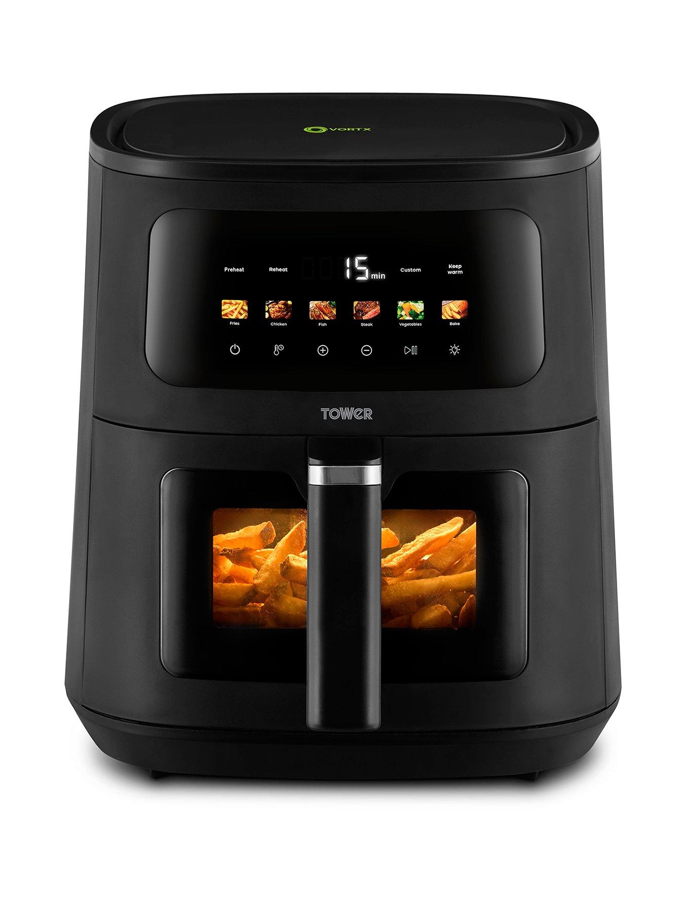 Image 1 of 7 of Tower Vortx 8L Digital Air Fryer with Viewing Window, 1700W, Black