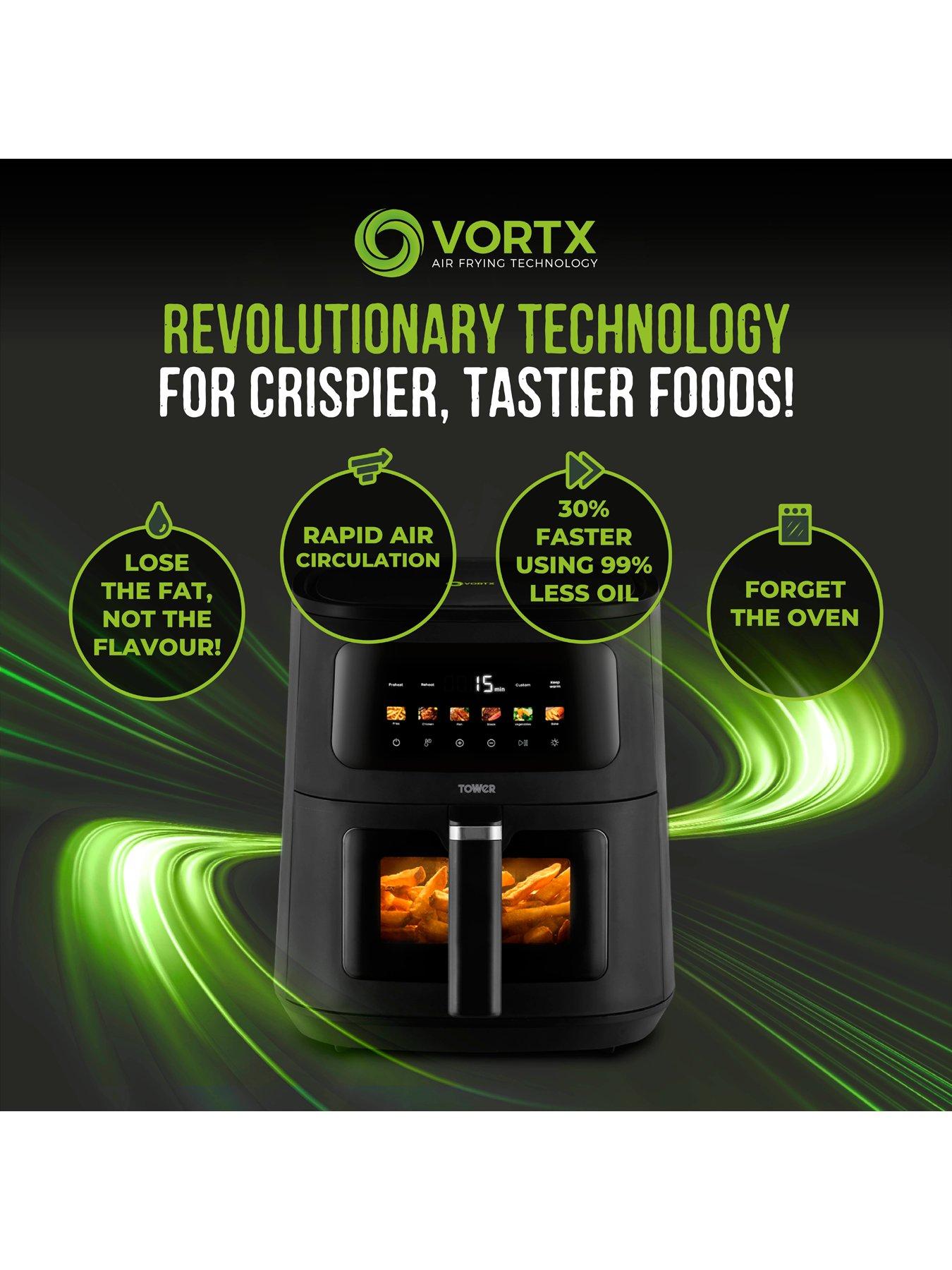 Image 5 of 7 of Tower Vortx 8L Digital Air Fryer with Viewing Window, 1700W, Black