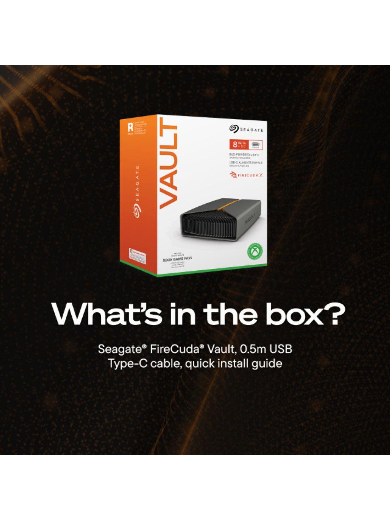 Image 2 of 7 of Seagate Firecuda X Vault 8TB USB 3.2 Type C