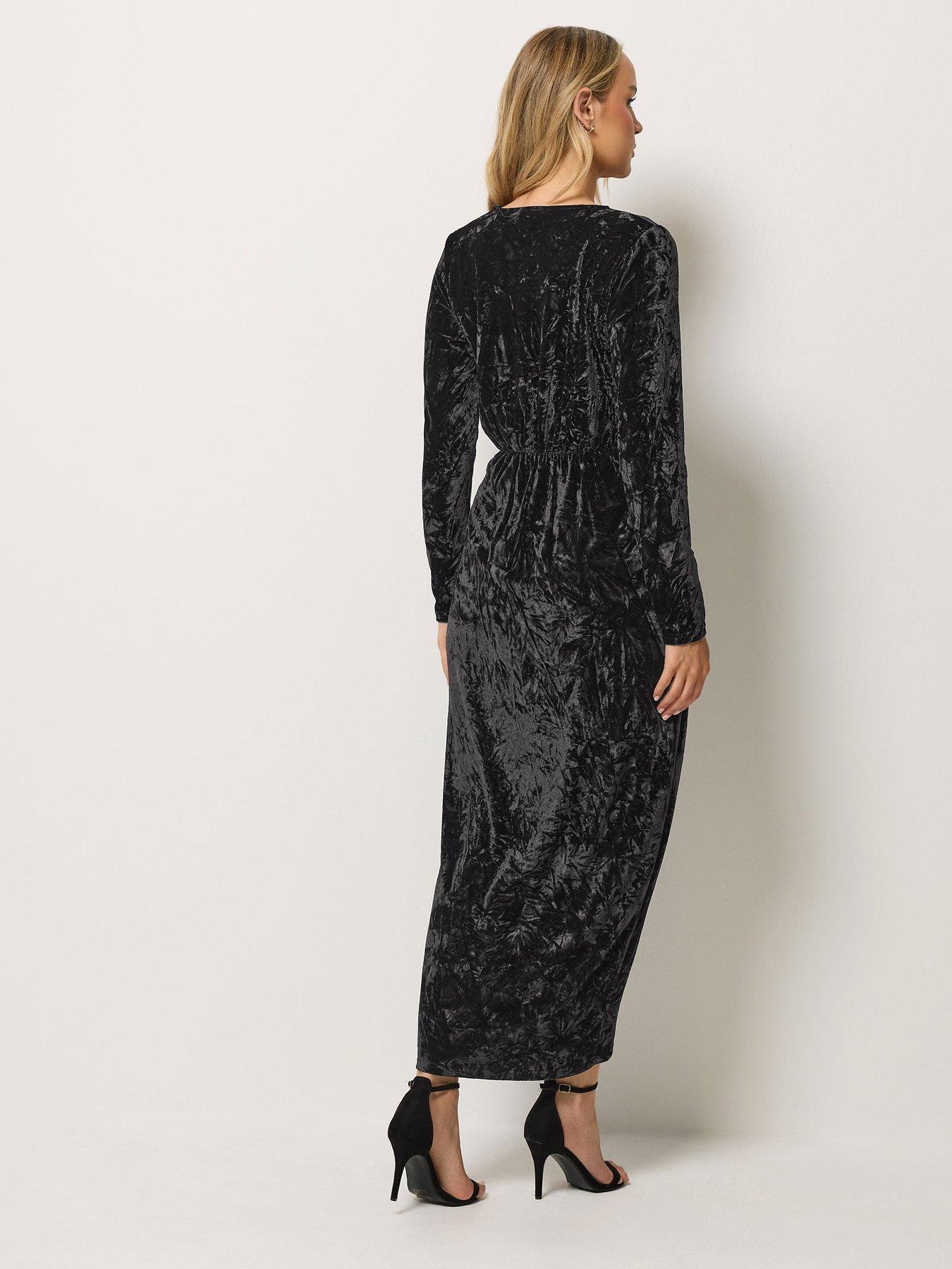 Image 2 of 4 of Yours Tall Crushed Velvet Dress