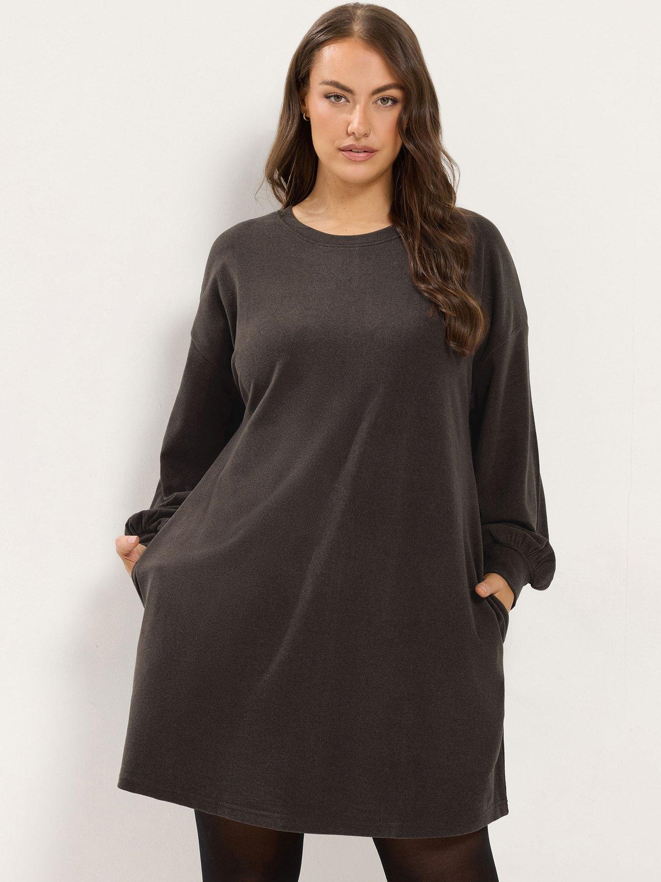 Yours Women's Brown Curve Balloon Sleeve Dress - Image 3
