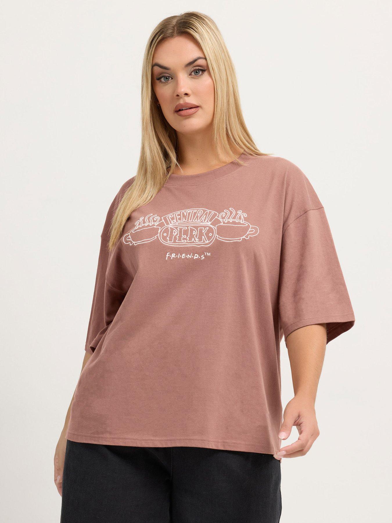 Yours Women's Brown Friends Graphic T-Shirt In | Size: 10 - Image 3