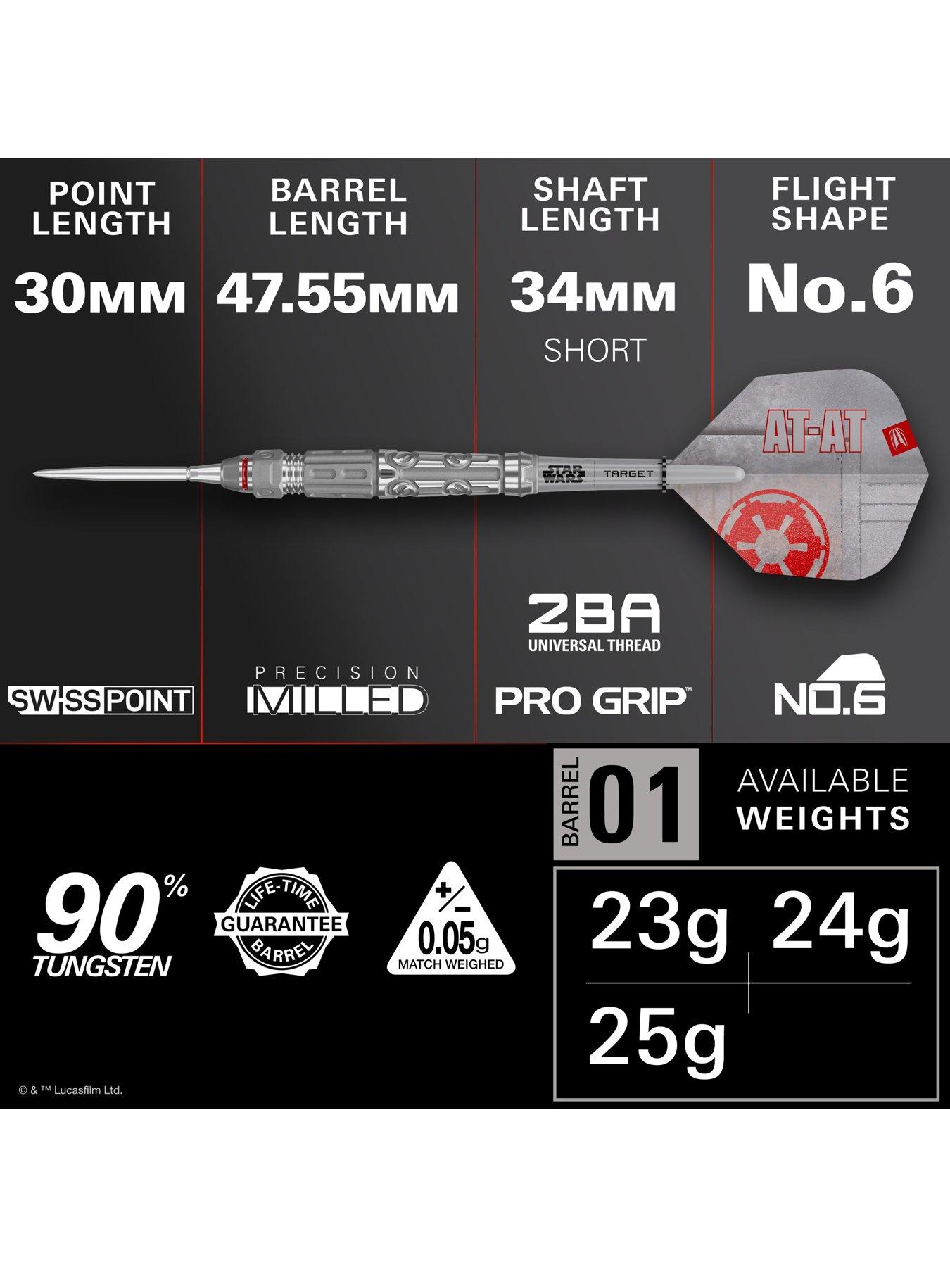Image 2 of 6 of Target STAR WARS AT-AT 90% 24G SP STEEL TIP DARTS 2026