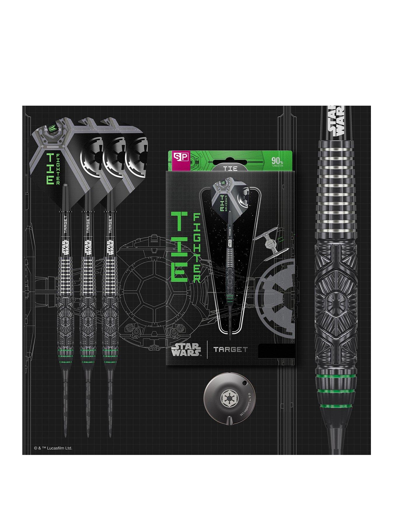 Target Darts - Tie Fighter - 90% Tungsten Steel Tip Darts - 24g - Onyx - Image 3