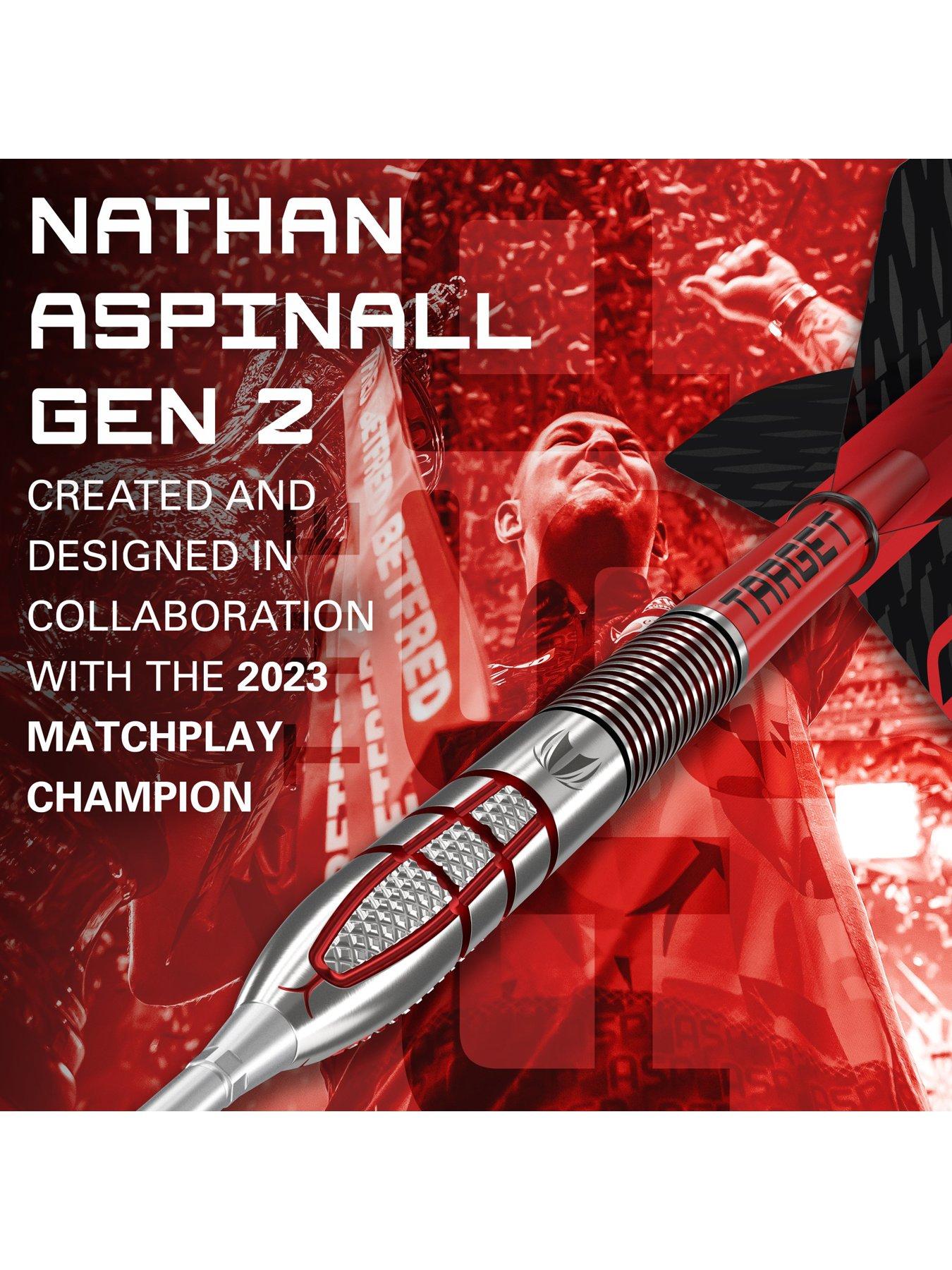 Image 2 of 6 of Target NATHAN ASPINALL G2 95% 23G SP STEEL TIP DART 2023