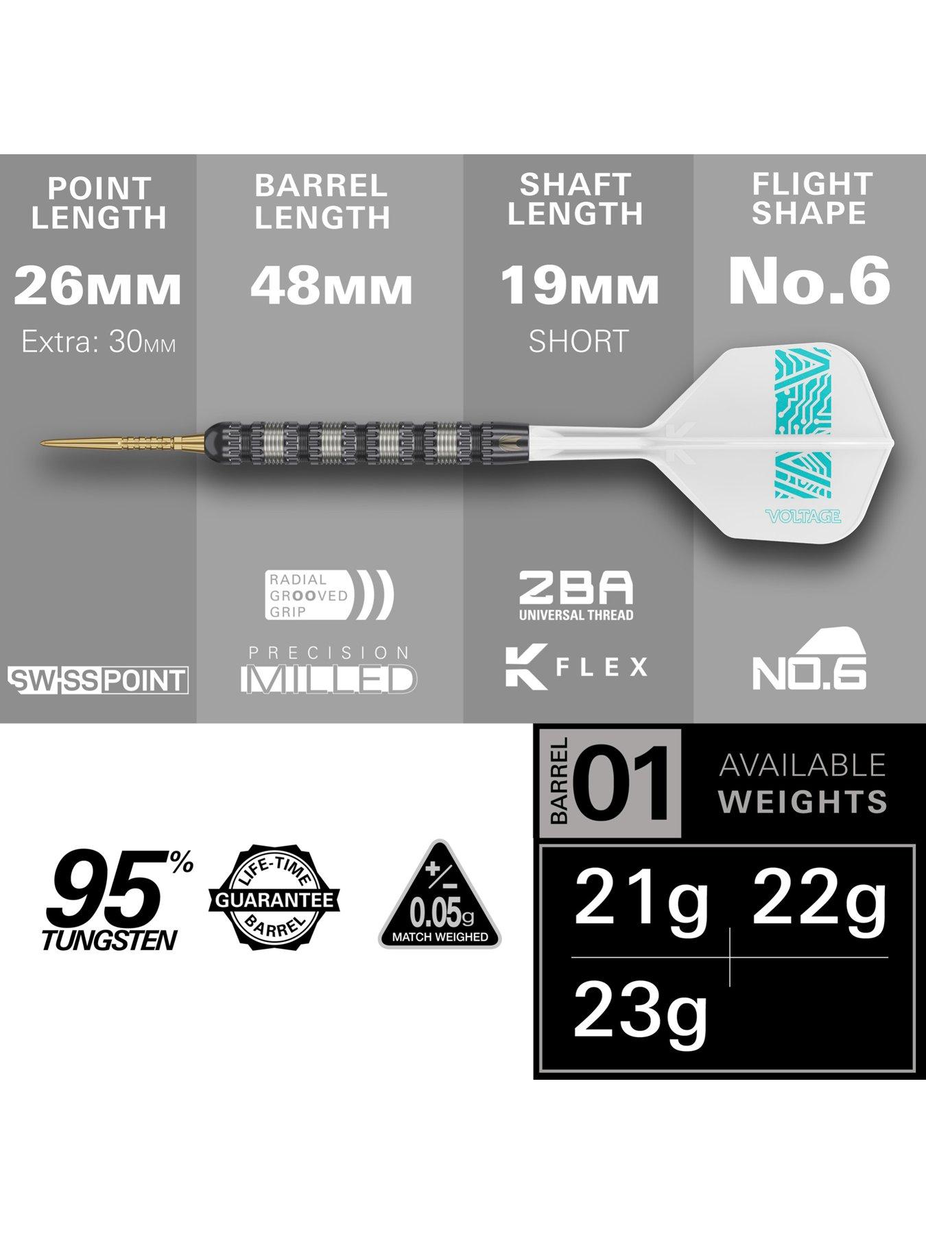 Image 3 of 5 of Target ROB CROSS 95K 23G SP STEEL TIP DARTS 2024