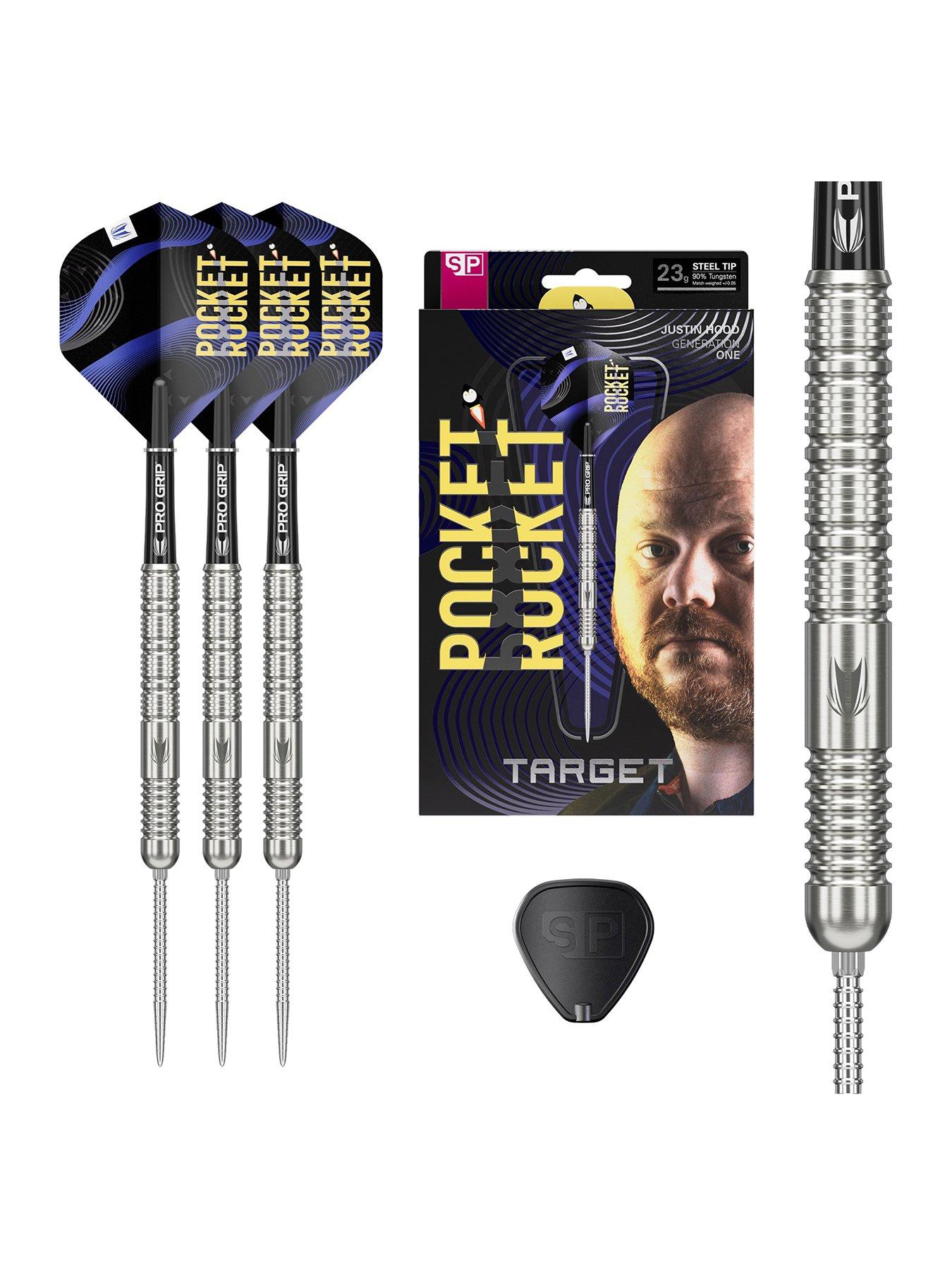 Image 1 of 6 of Target JUSTIN HOOD 90% 23G SP STEEL TIP DARTS 2026