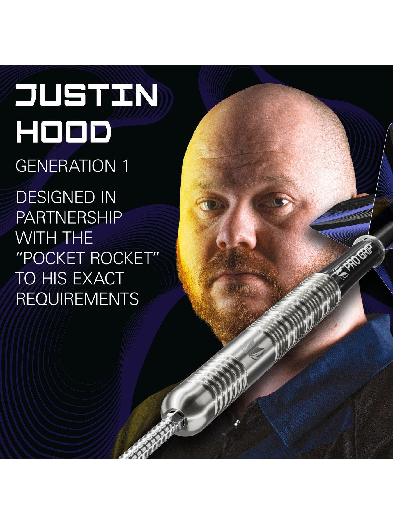 Image 2 of 6 of Target JUSTIN HOOD 90% 23G SP STEEL TIP DARTS 2026