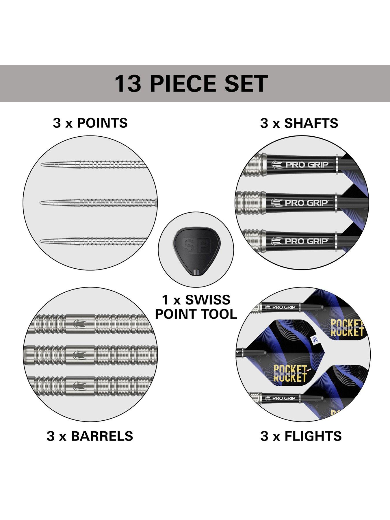 Image 5 of 6 of Target JUSTIN HOOD 90% 23G SP STEEL TIP DARTS 2026