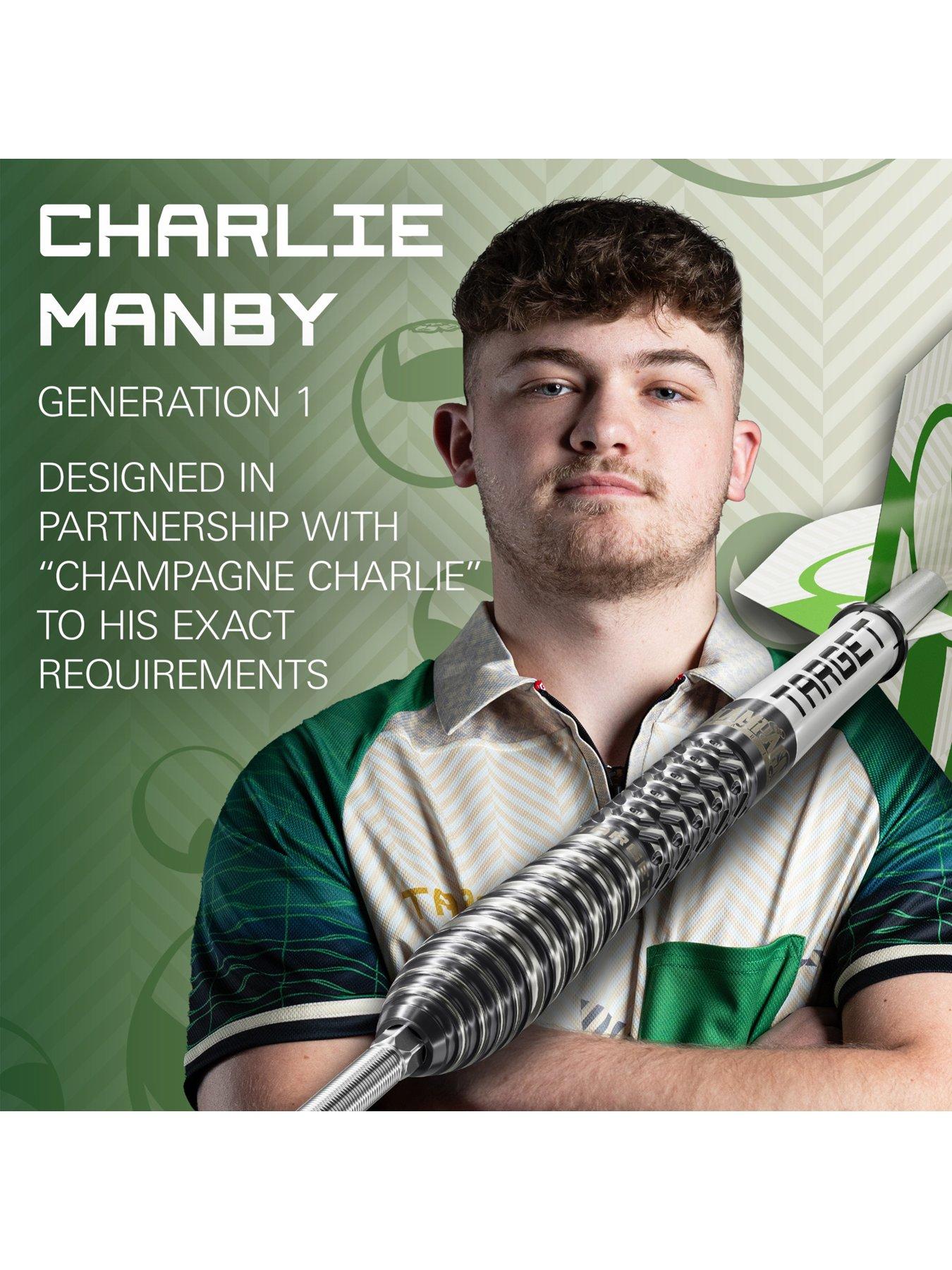 Image 2 of 6 of Target CHARLIE MANBY 23G 95% SP STEEL TIP DARTS 2026
