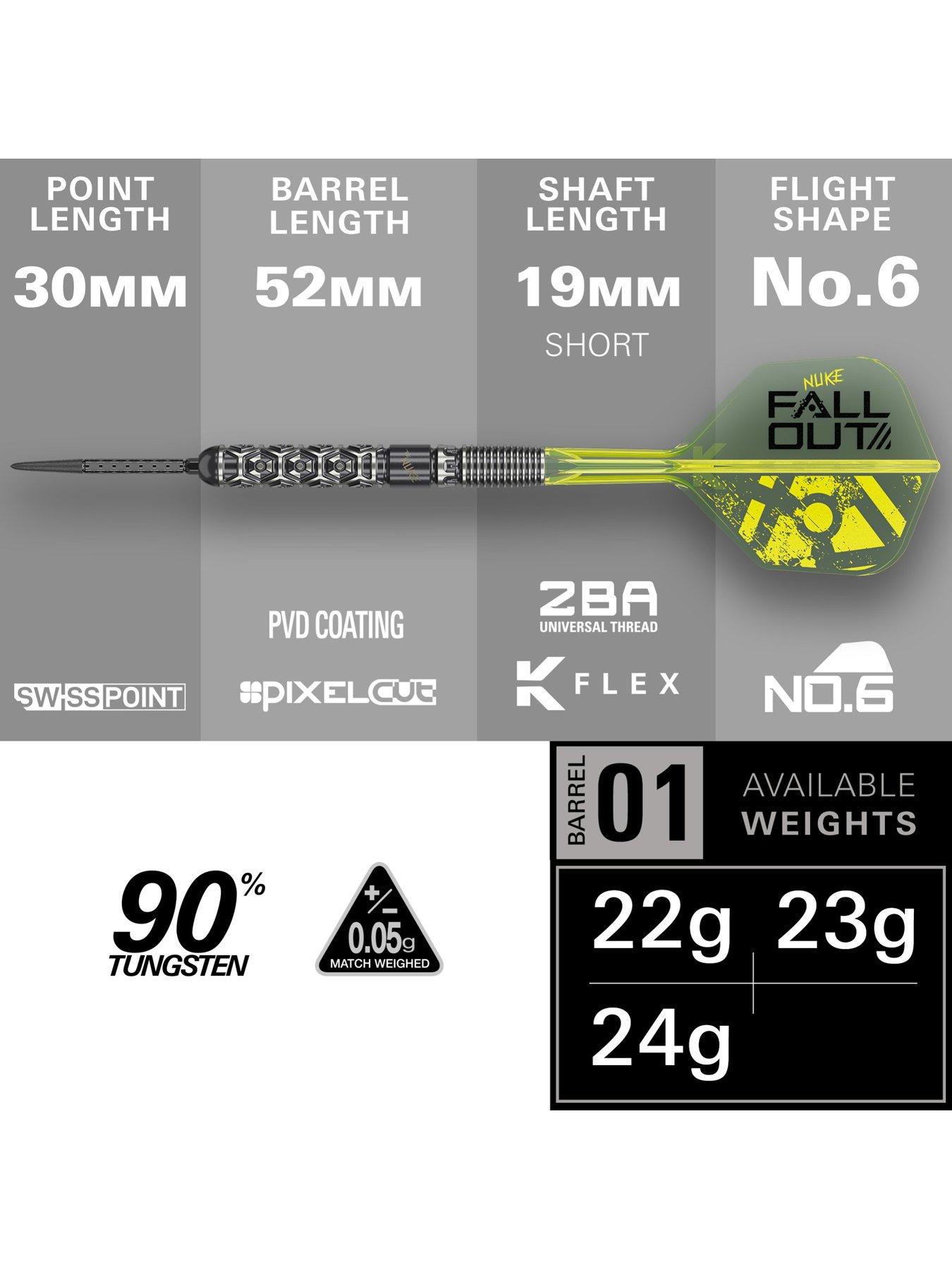 Image 3 of 7 of Target LUKE LITTLER NUKE FALLOUT 90% SP 23G STEEL TIP DARTS 2026