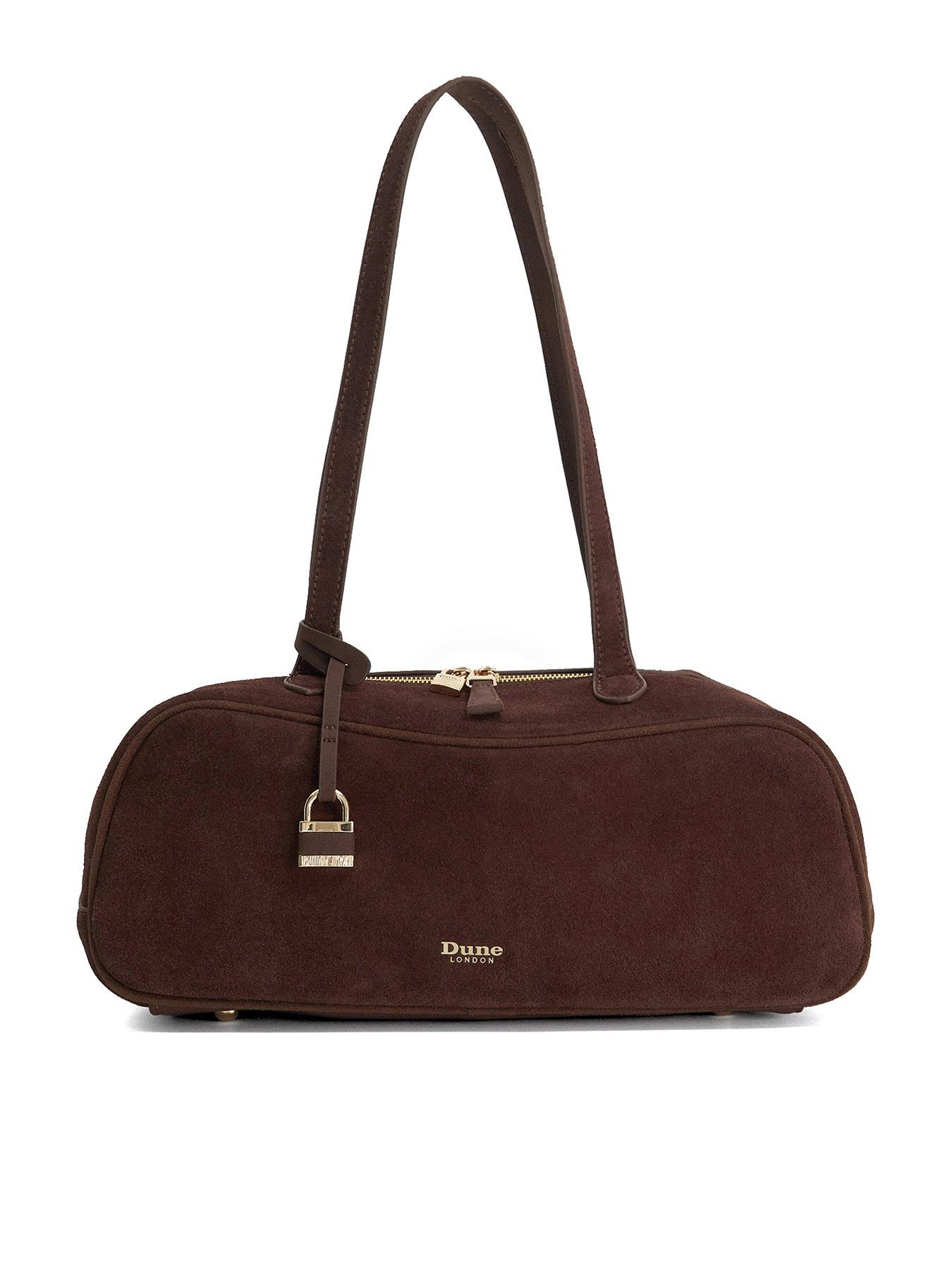 Dune London Women's Brown 'Day' Suede Shoulder Bag In - Image 6