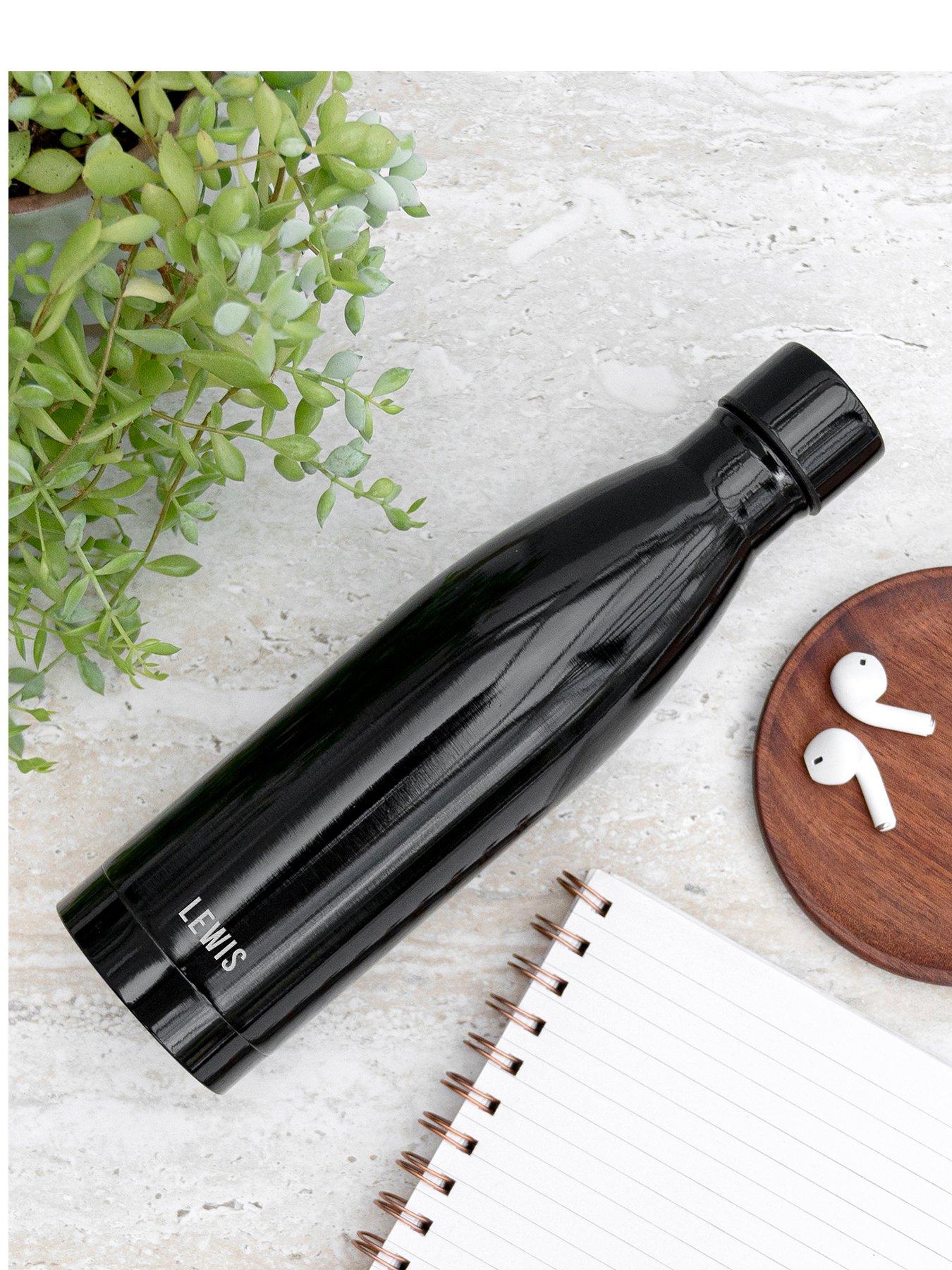 Image 1 of 5 of Treat Republic Personalised Copper Insulated Water Bottle in Black