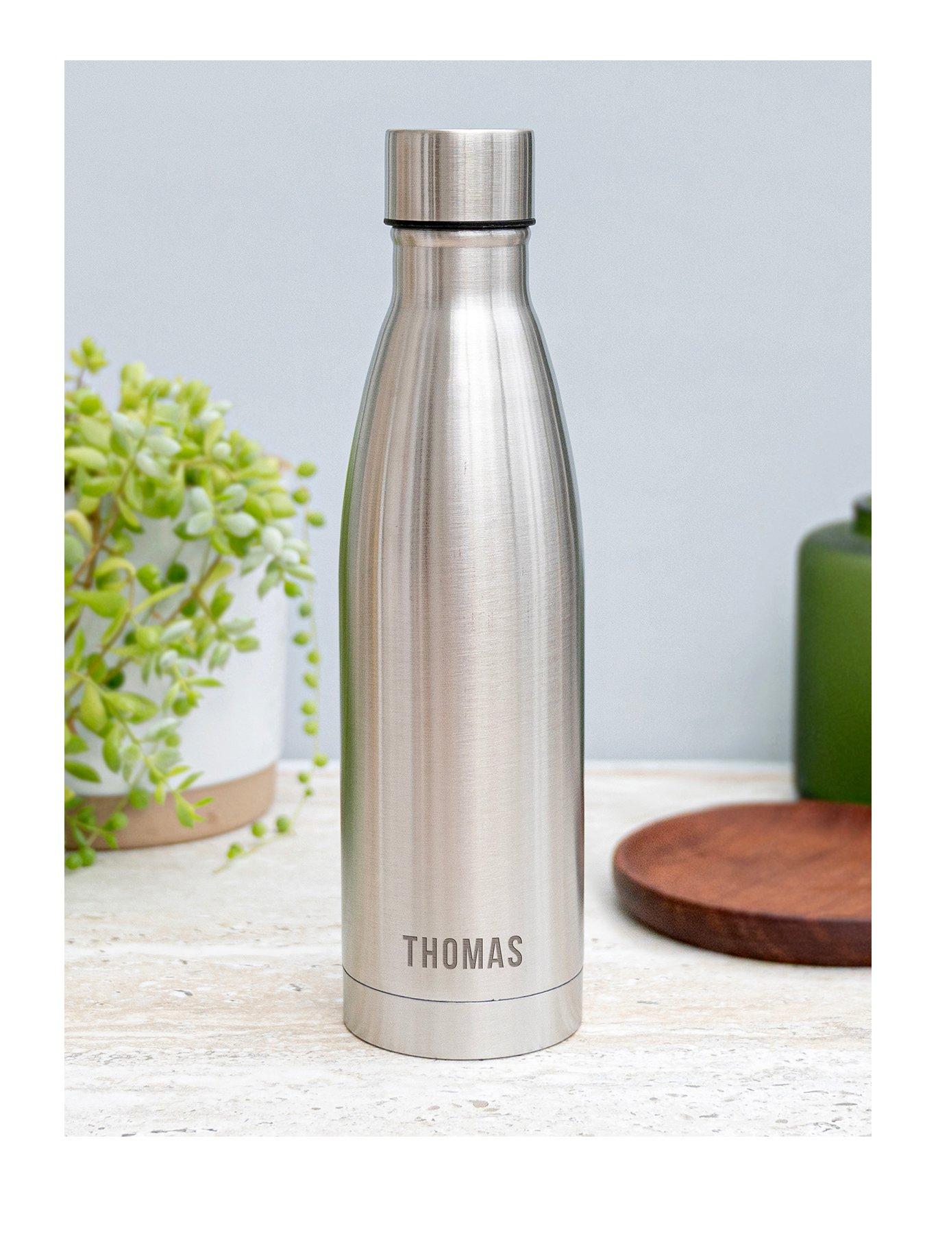 Image 1 of 5 of Treat Republic Personalised Copper Insulated Water Bottle in Silver