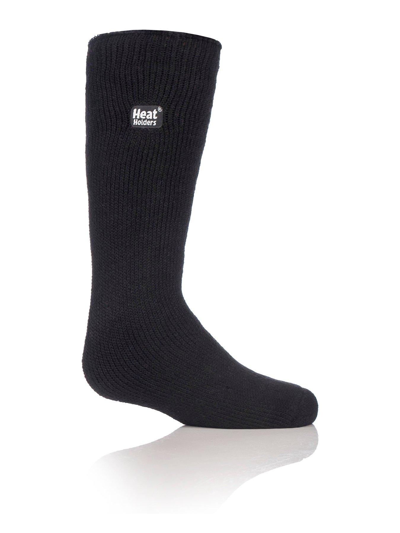 Image 1 of 2 of Heat Holders Kids 1 Pair Of Socks - Size 2-5&frac12; - Black