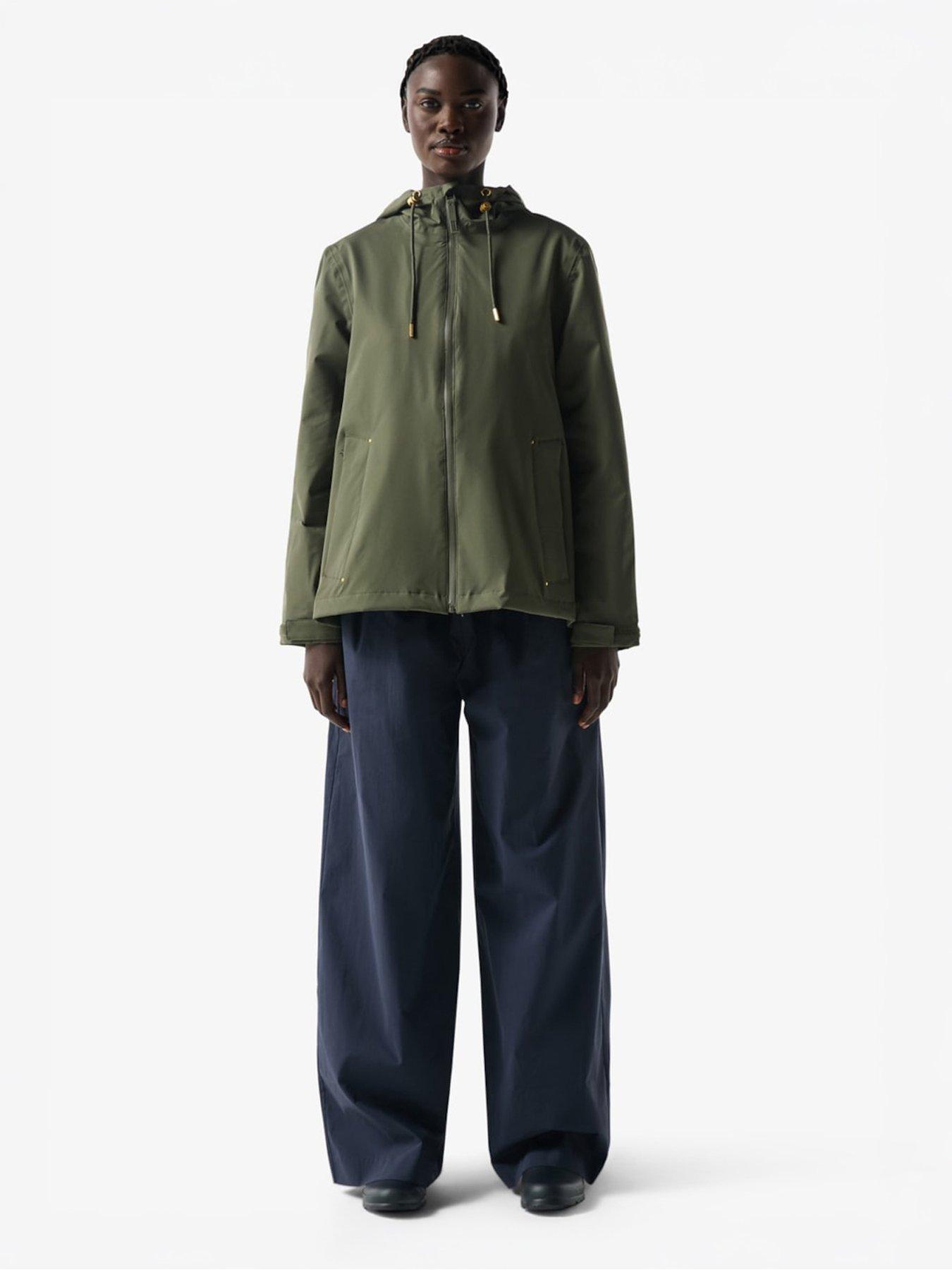 Image 2 of 3 of Hunter Womens Original Lightweight Waterproof Raincoat - Dark Green