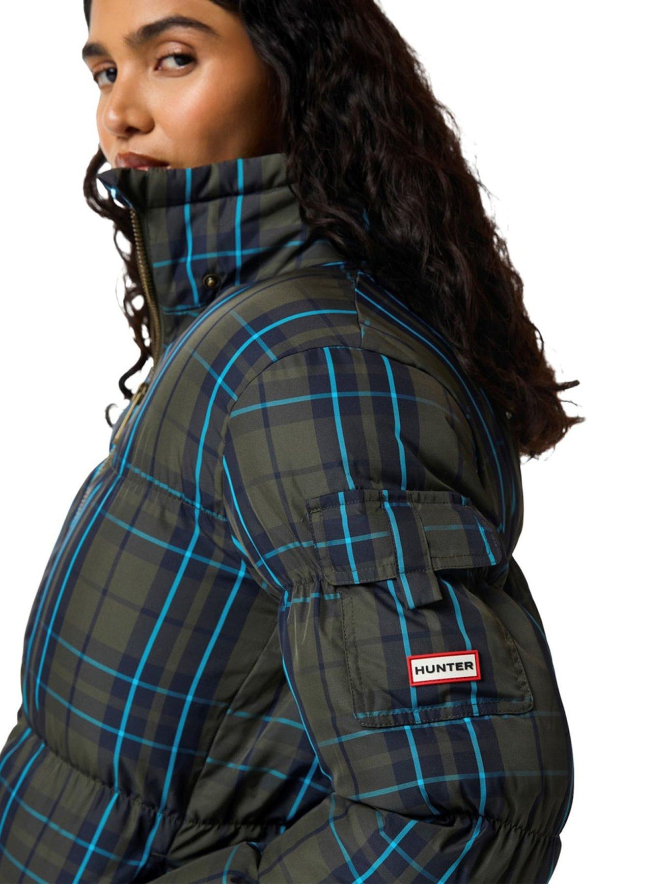 Image 3 of 4 of Hunter Womens Original Colour Block Water-Resistant Puffer Jacket - Multi