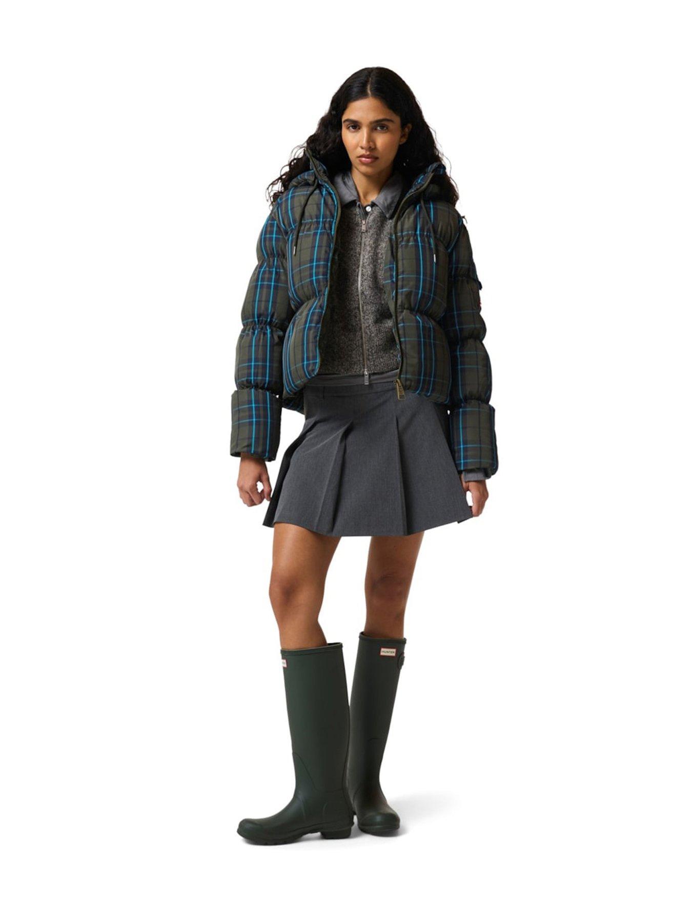 Image 4 of 4 of Hunter Womens Original Colour Block Water-Resistant Puffer Jacket - Multi