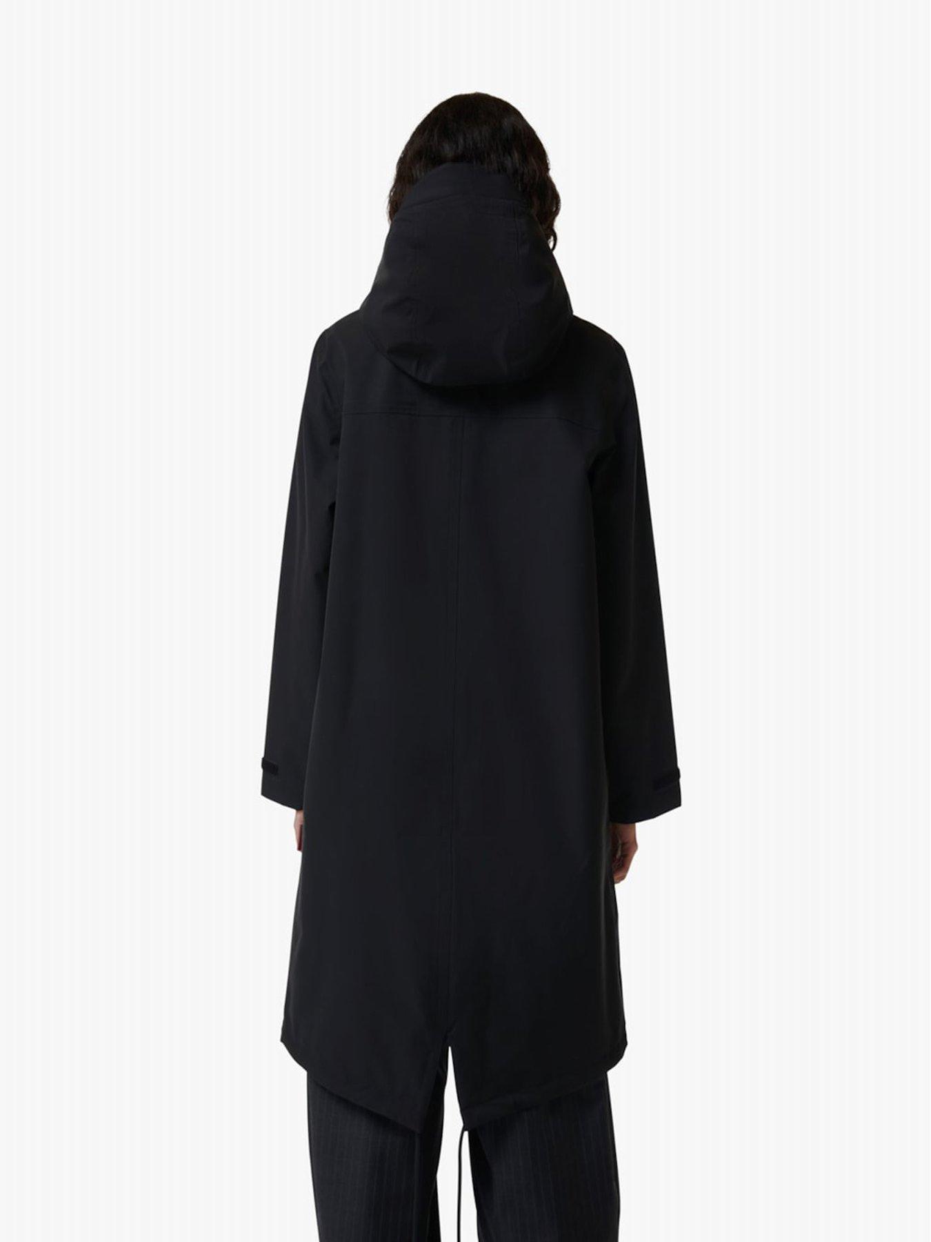 Image 2 of 5 of Hunter Womens Originals Long Waterproof Standard Fit Jacket - Black
