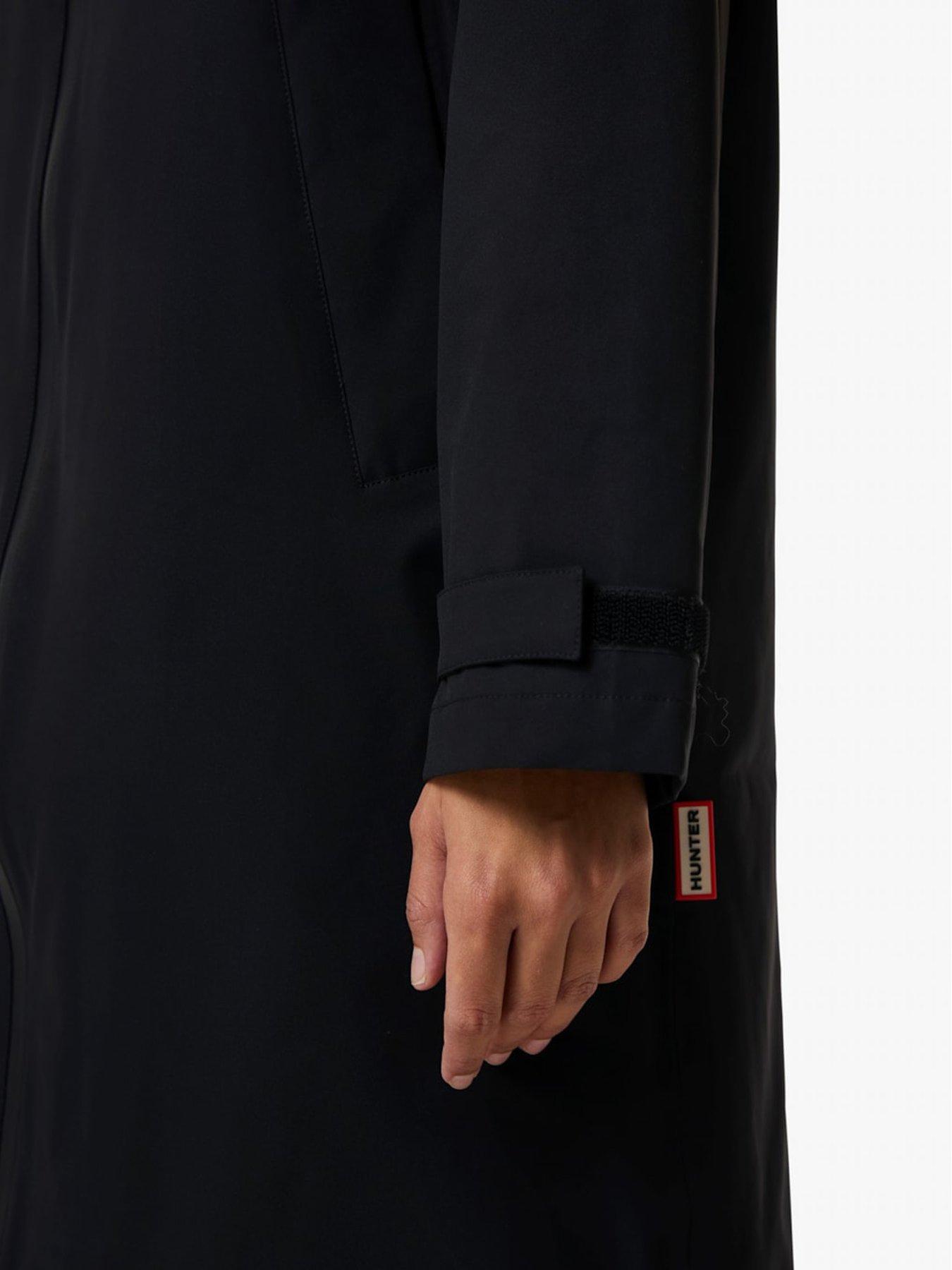 Image 5 of 5 of Hunter Womens Originals Long Waterproof Standard Fit Jacket - Black