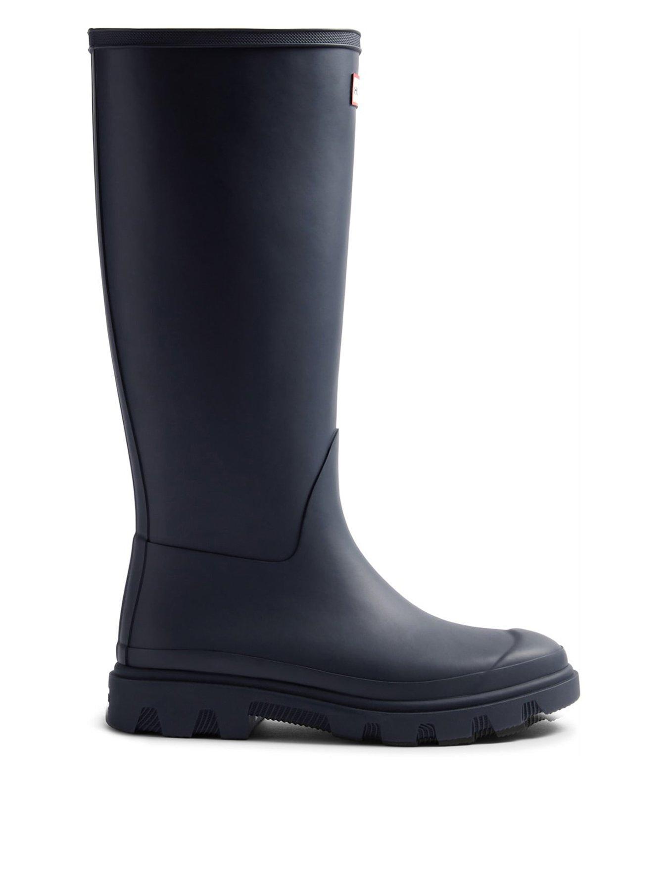 Hunter Downpour Tall Women's Wellingtons in Black, Size 5, Waterproof Rubber Boots for Wet Weather - Image 5