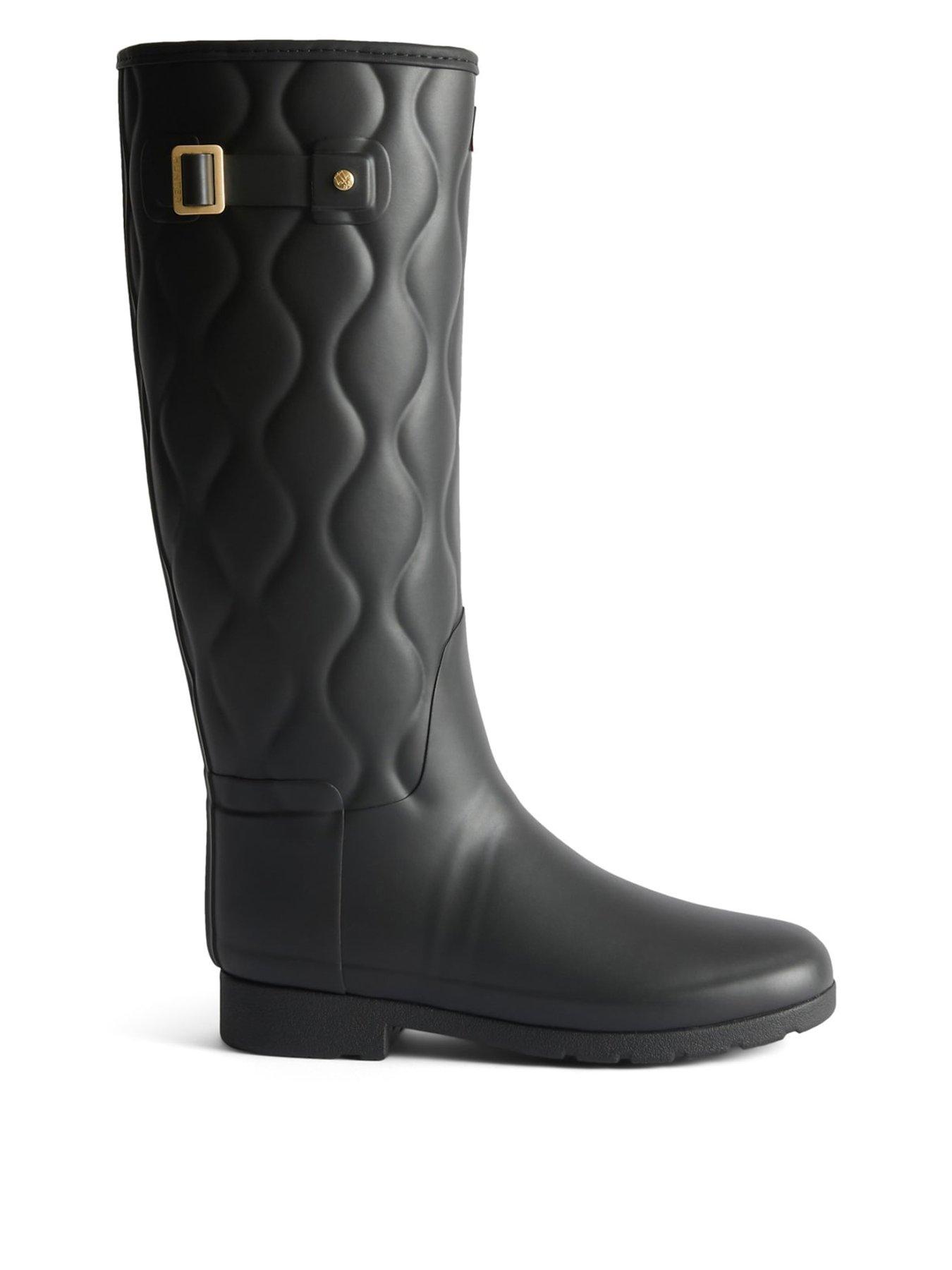Hunter Women's Originals Refined Tall Onionquilt Black Size 8 (42) - Image 4