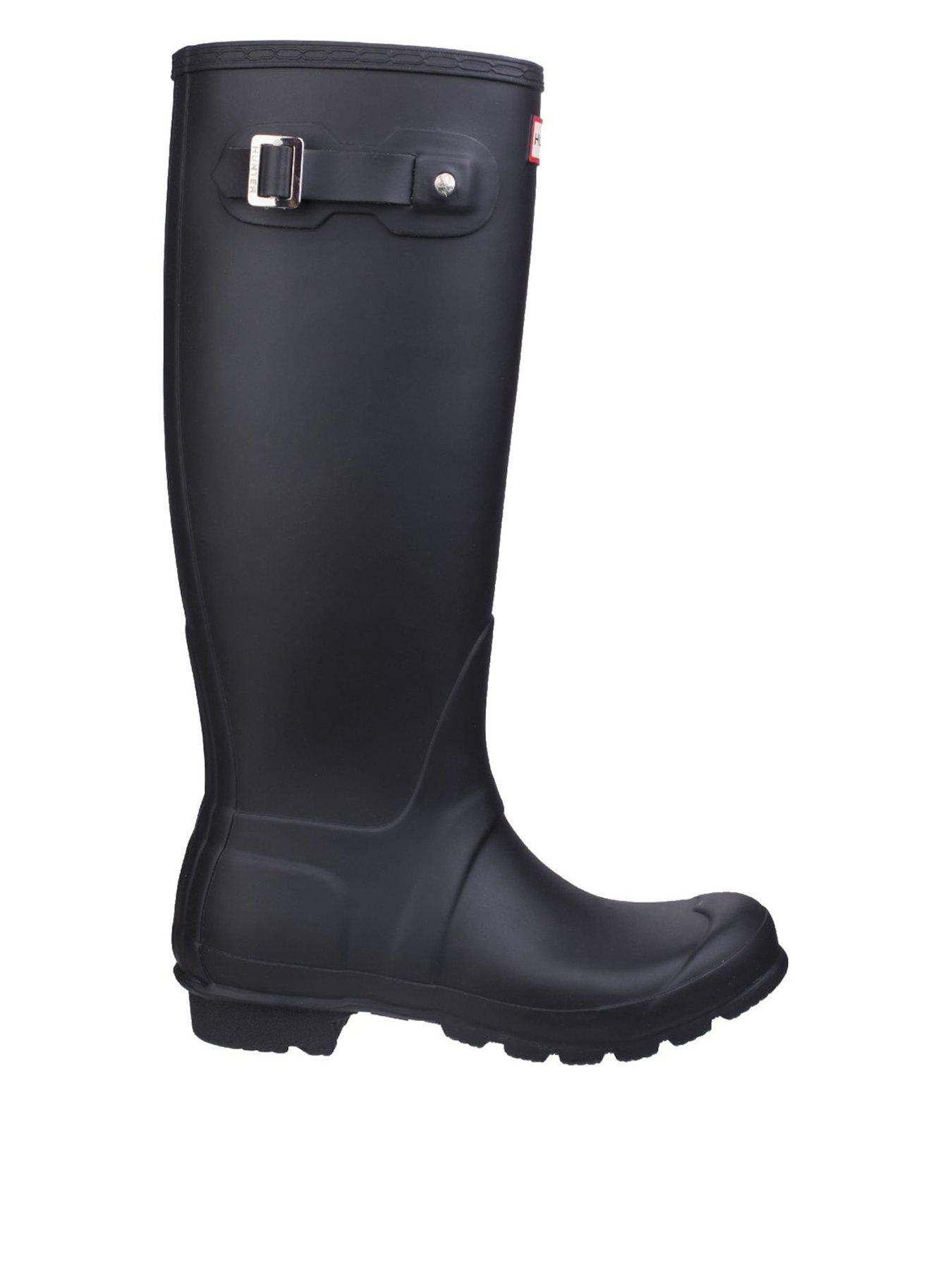 Hunter Original Tall Women's Wellington Boots in Black, UK Size 8, Waterproof Rubber Knee-High Rain Boots with Pull-On Closure - Image 13