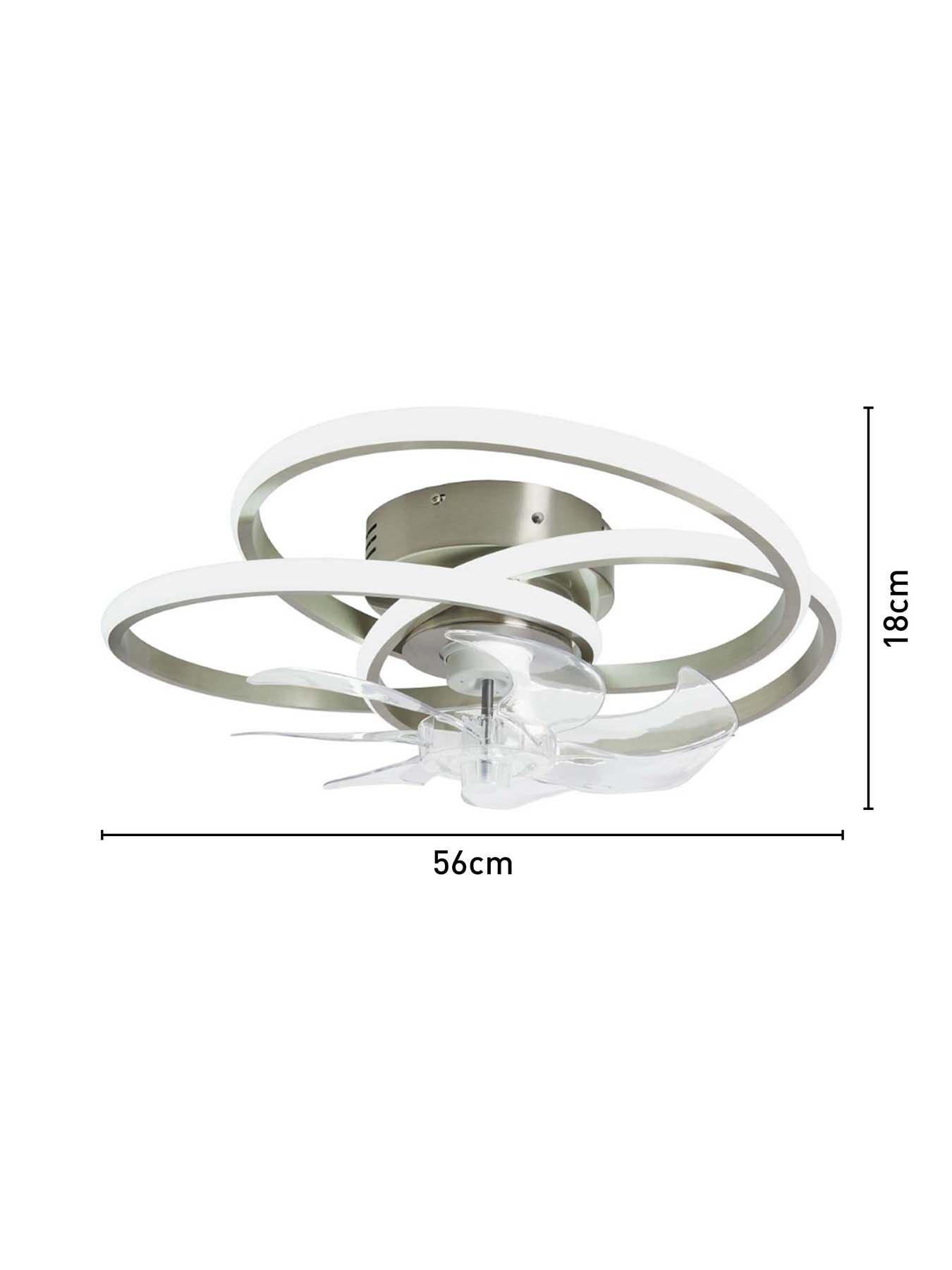Image 4 of 4 of BHS Trinity Led Dimmable Fan Light
