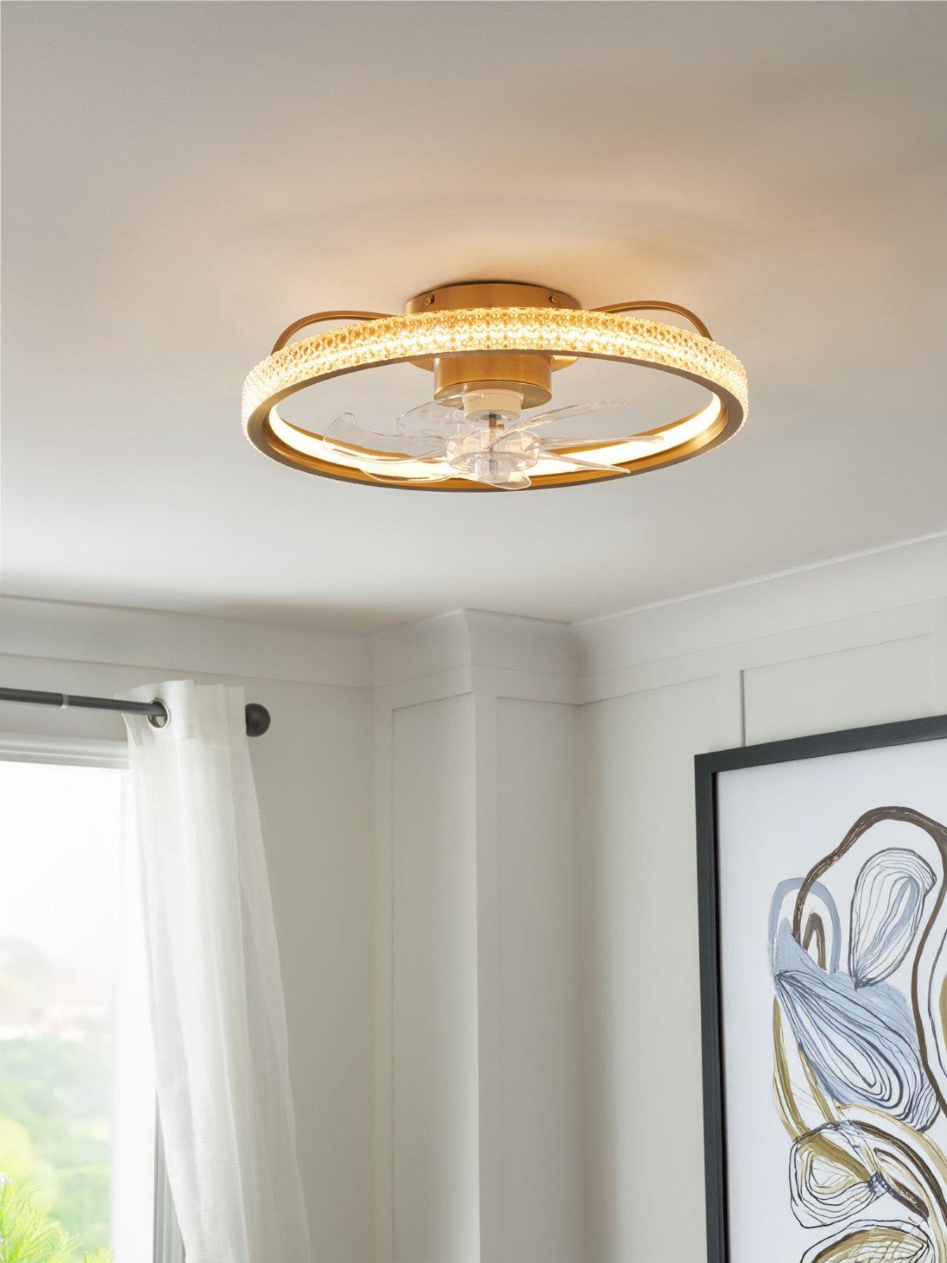 Image 1 of 5 of BHS Lyona Led Dimmable Fan