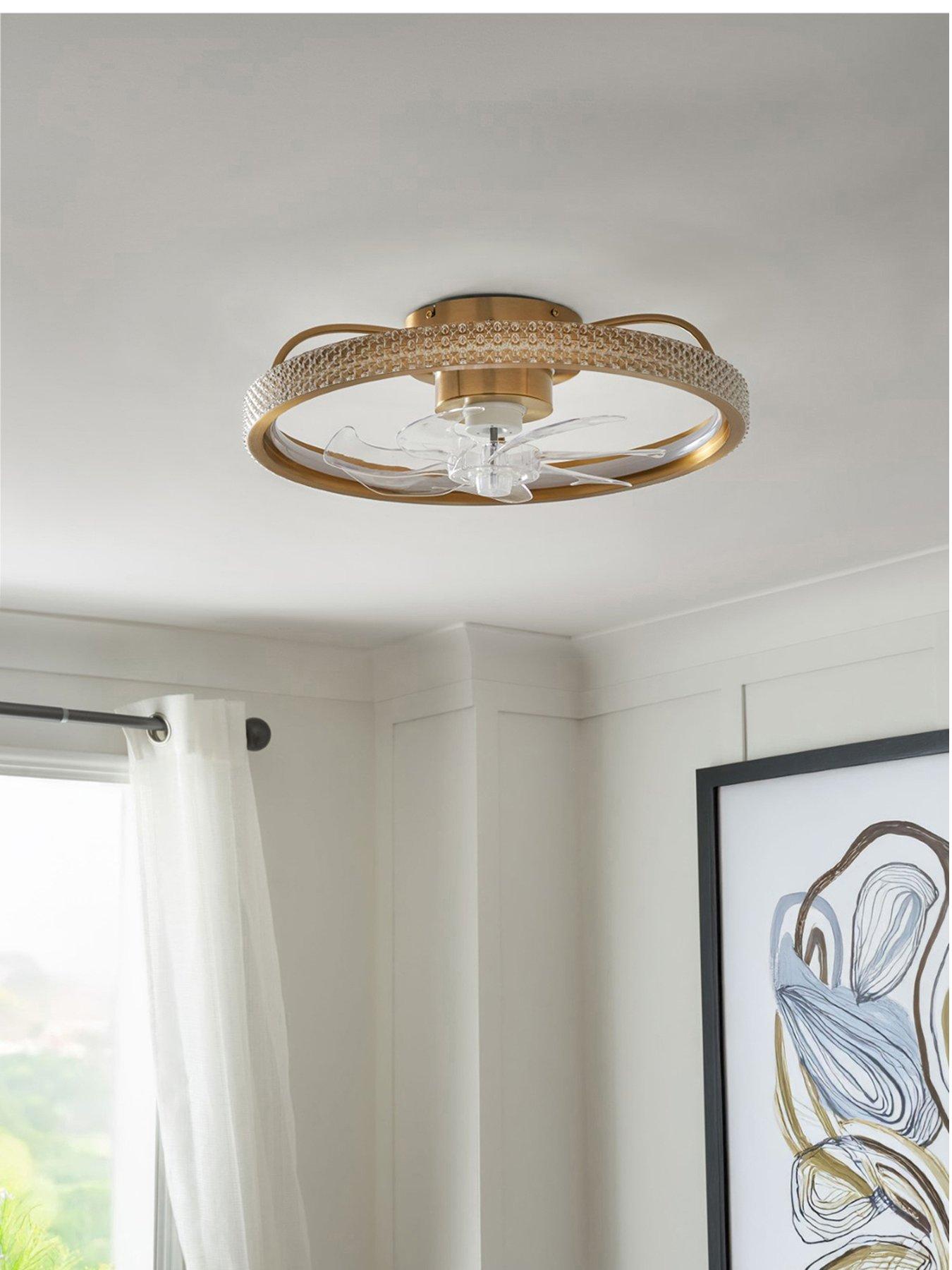 Image 2 of 5 of BHS Lyona Led Dimmable Fan