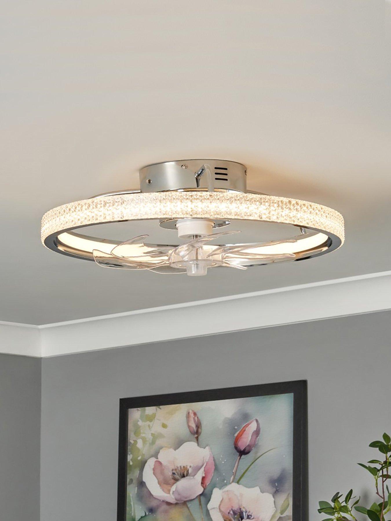Image 1 of 4 of BHS Lyona Led Dimmable Fan