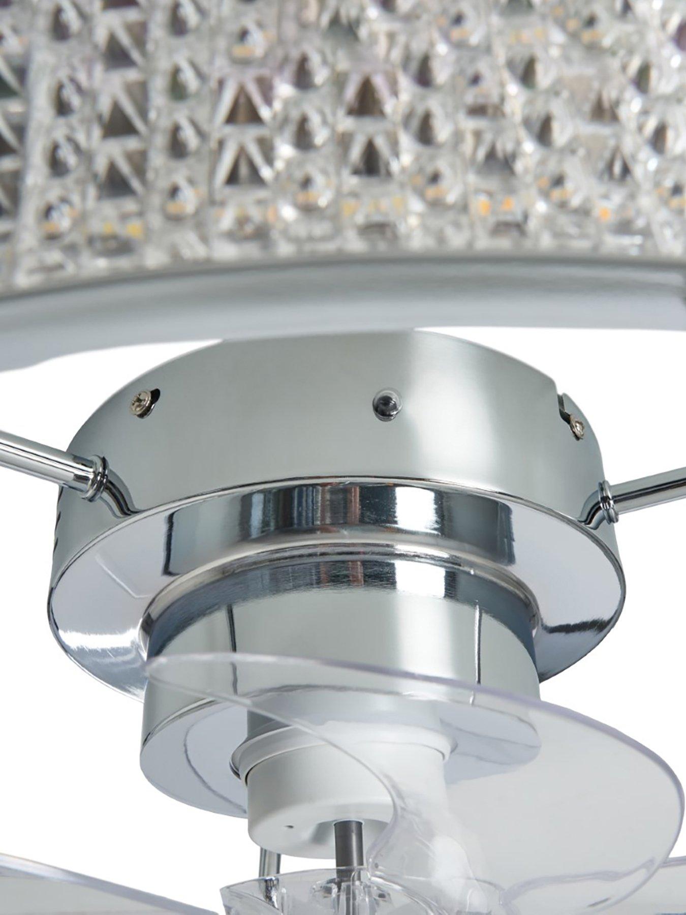 Image 3 of 4 of BHS Lyona Led Dimmable Fan