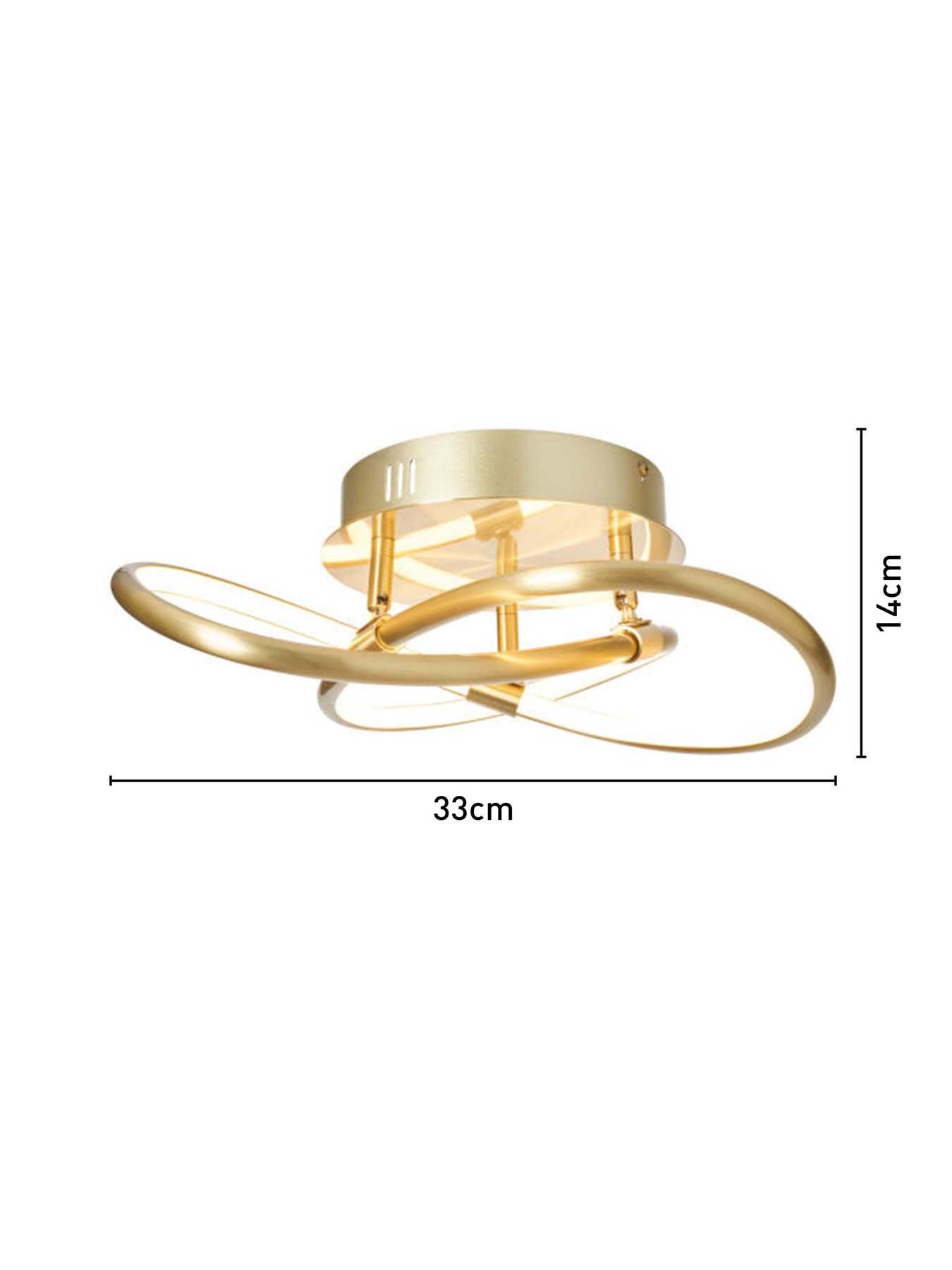 Image 4 of 4 of BHS Eero Knotted Shape Led Flush
