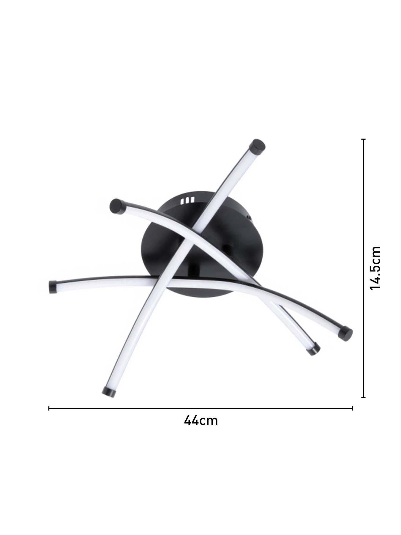 Image 5 of 5 of BHS Aalto Cross Over Arms Led Flush