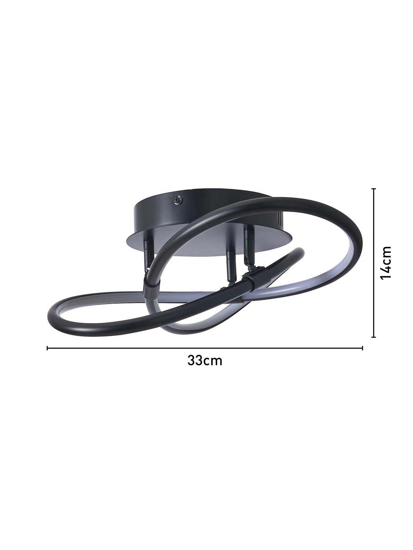 Image 6 of 6 of BHS Eero Knotted Shape Led Flush