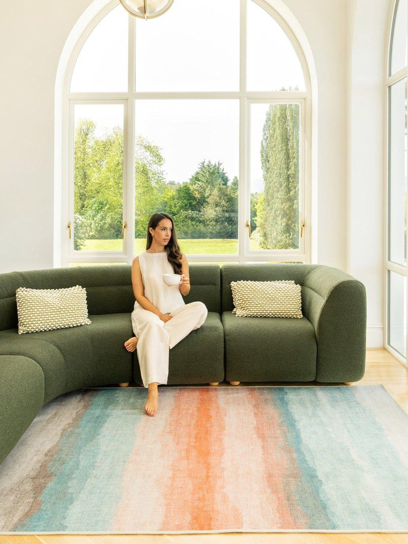 Image 1 of 7 of Kukoon Washable Solene Rug