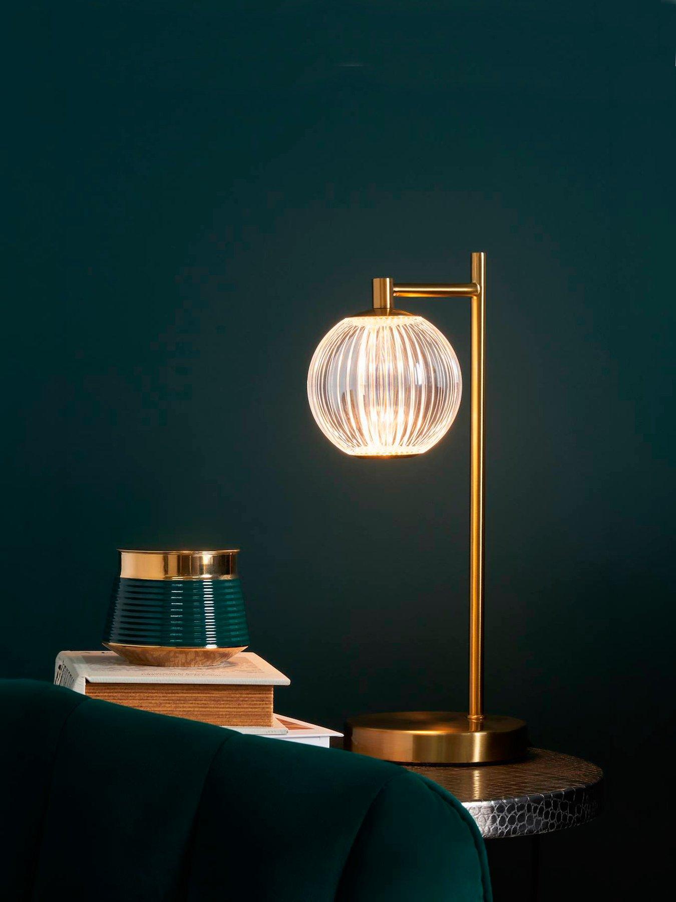 Image 1 of 5 of BHS Rimi Acrylic Ball Table Lamp