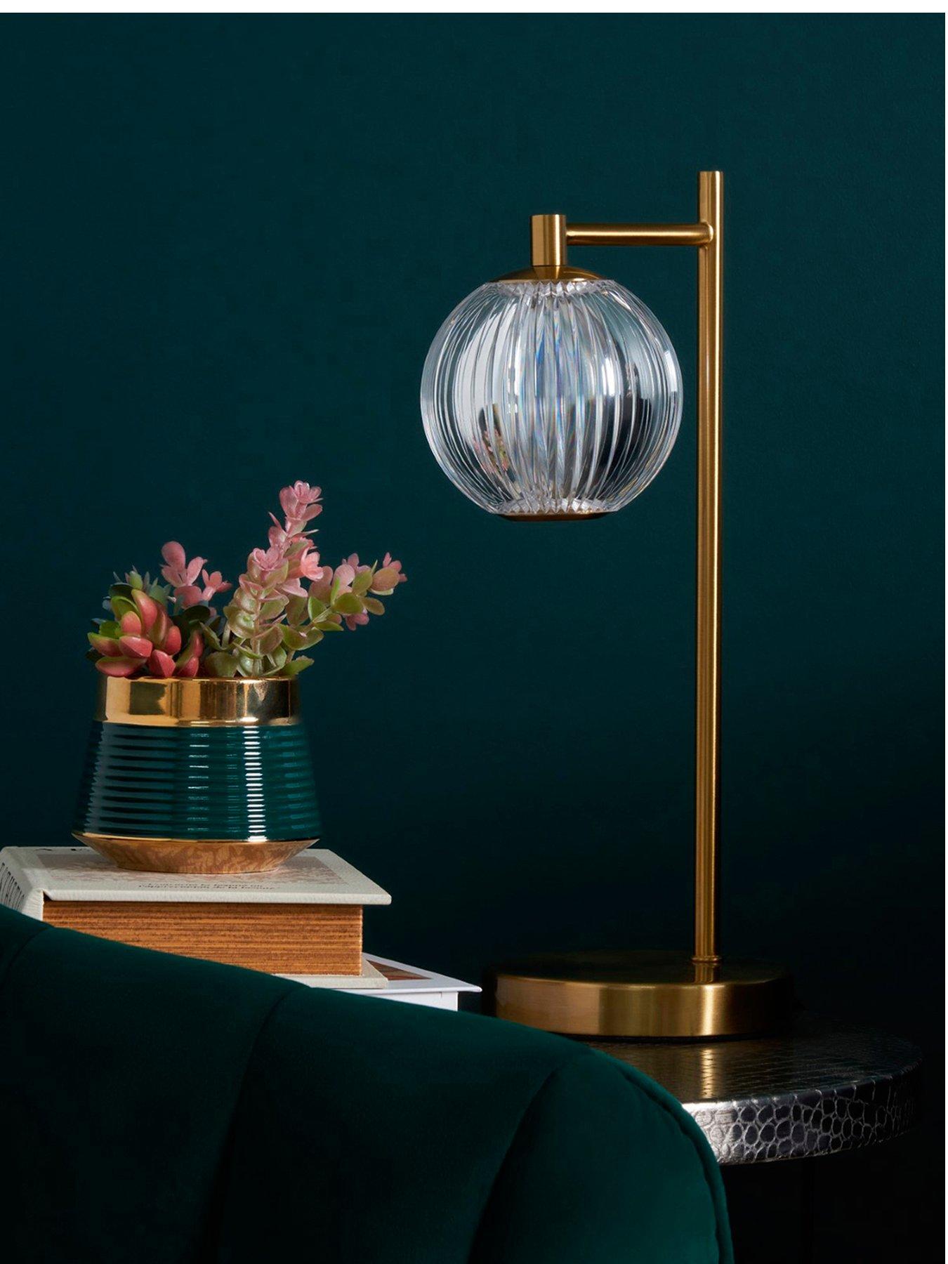 Image 2 of 5 of BHS Rimi Acrylic Ball Table Lamp