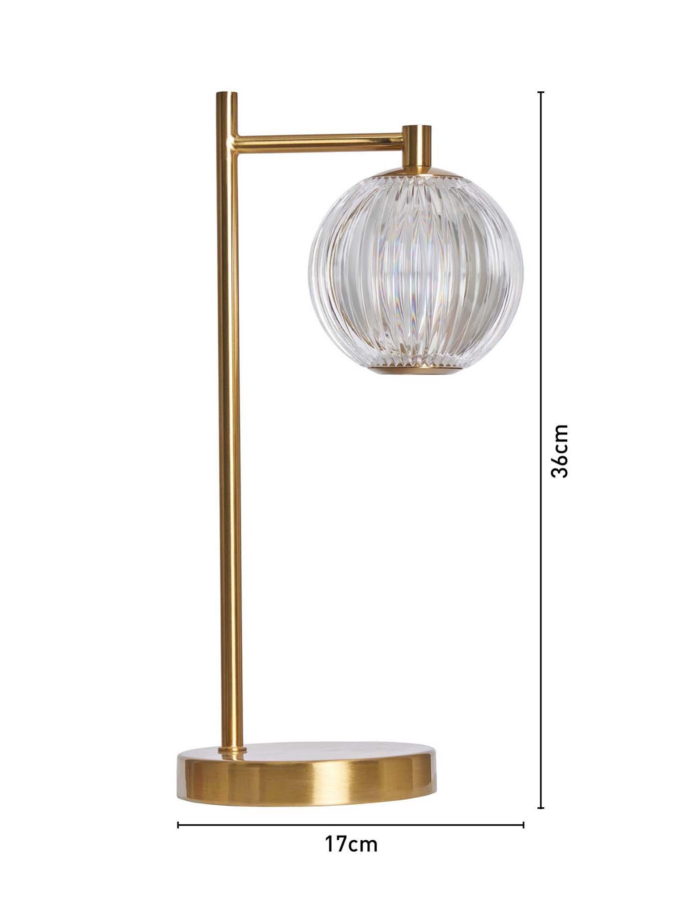 Image 5 of 5 of BHS Rimi Acrylic Ball Table Lamp