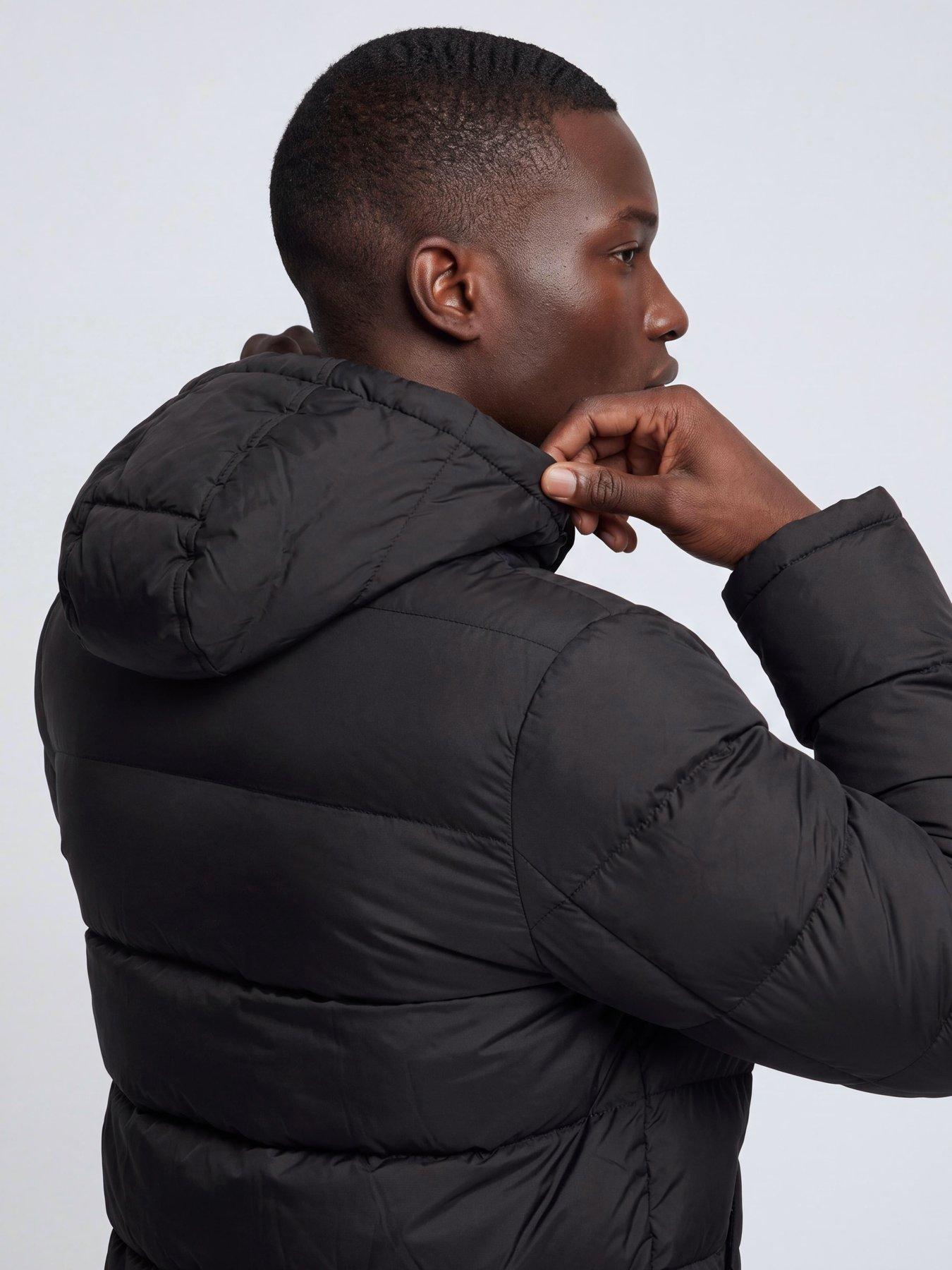 Image 2 of 4 of Calvin Klein Golf Mens Brentwood Hooded Padded&nbsp;Jacket - Black