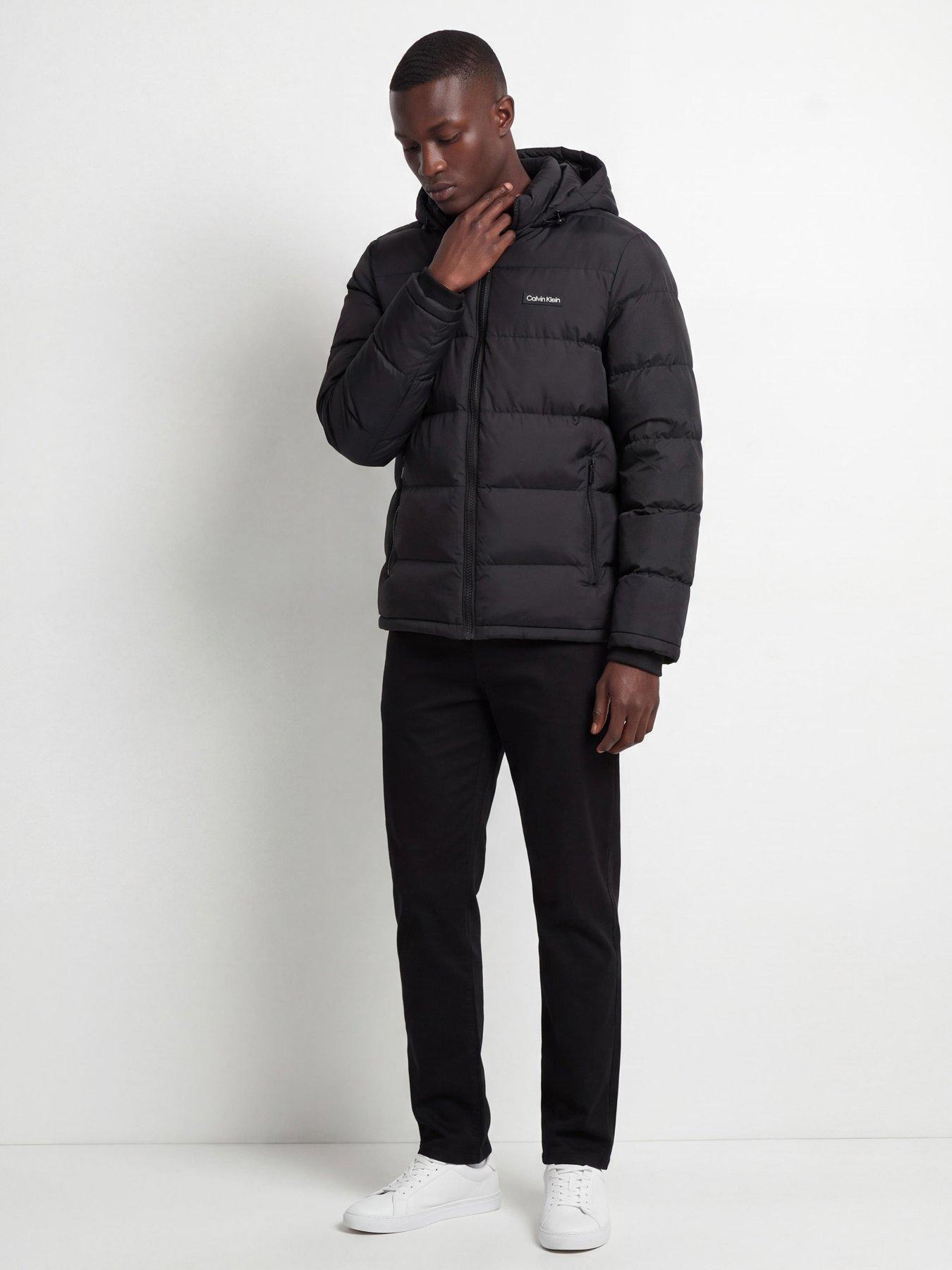Image 3 of 4 of Calvin Klein Golf Mens Brentwood Hooded Padded&nbsp;Jacket - Black