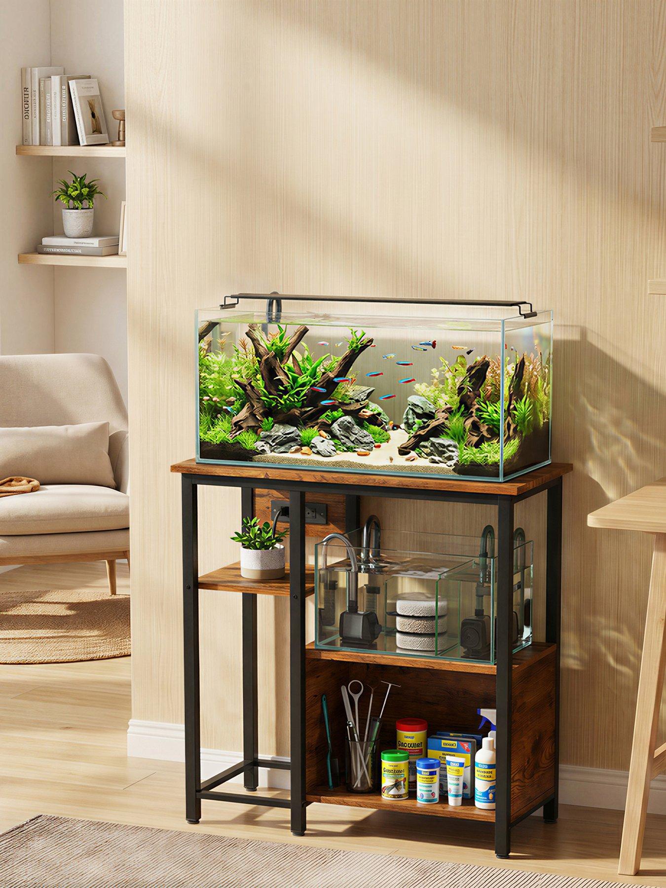 PawHut Fish Tank Stand with Power Outlets 20-29 Gallon | Very